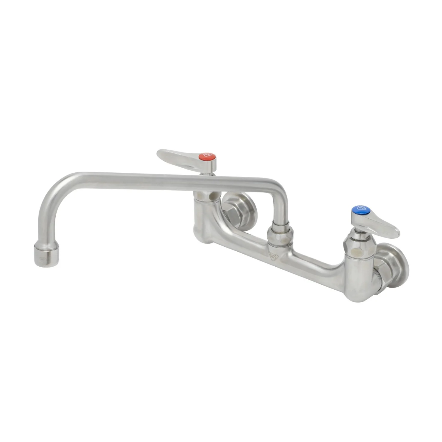 T&S Brass S-0231 12" Swing Nozzle Wall Mount Mixing Faucet - 8" Centers & Eterna Cartridges