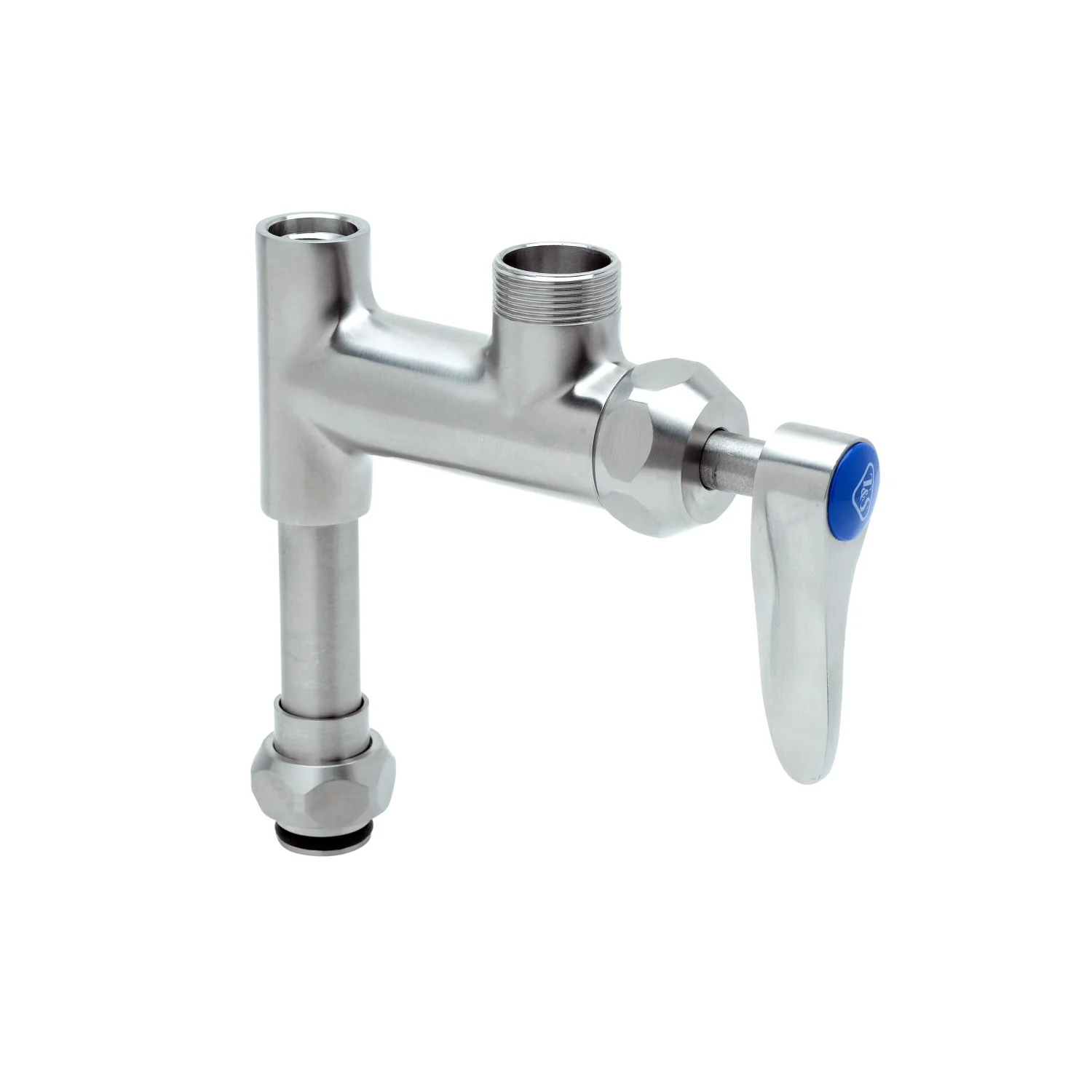 T&S Brass S-0155-CR-LNEZ EasyInstall Add-On Faucet Base - Quarter-Turn Cerama Cartridge & Lever Handle