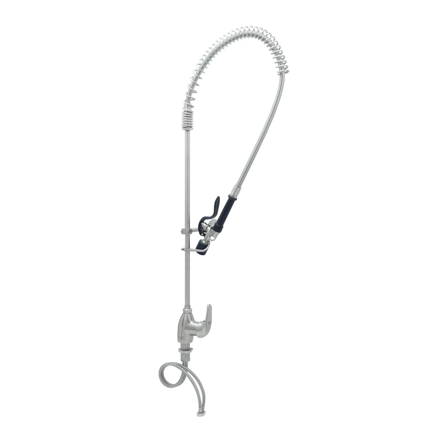 T&S Brass S-2780-BC Single Lever Deck Mount Stainless Steel Pre-Rinse Unit - S-0107-C Valve