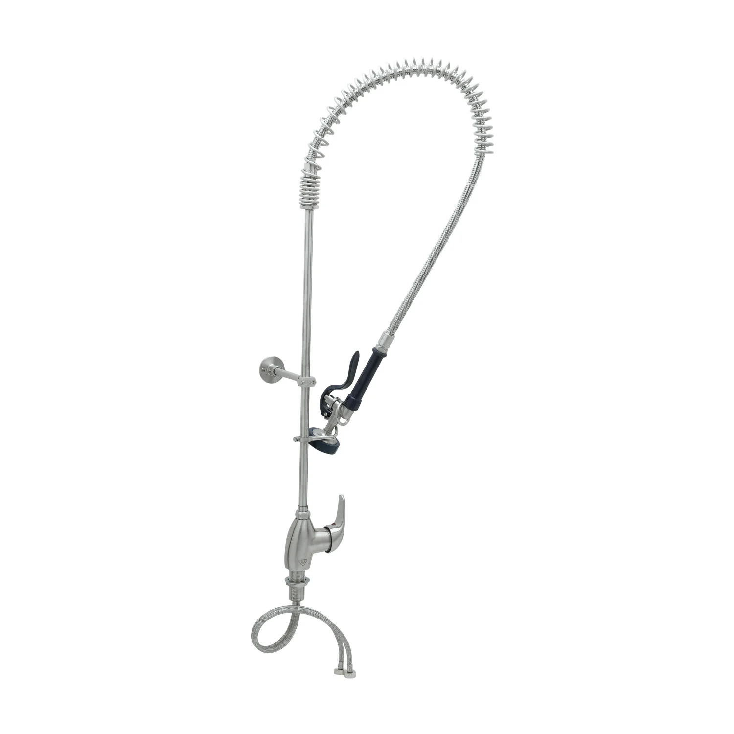 T&S Brass S-2780-B Single Lever Deck Mount Stainless Steel Pre-Rinse Unit - S-0107 Valve