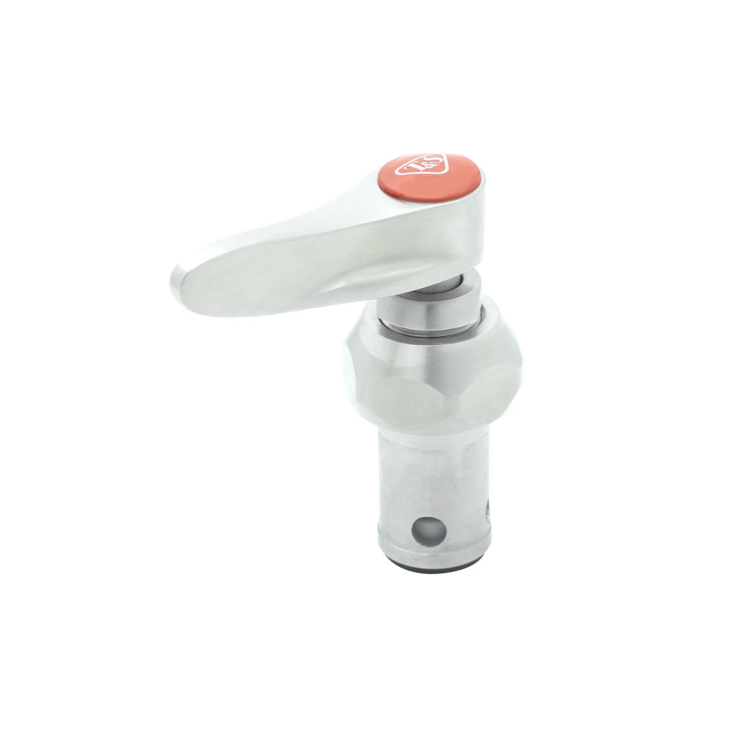 T&S Brass S002712-30NS Right Hand Eterna Spindle Assembly - Spring Check, Lever Handle & Red Index