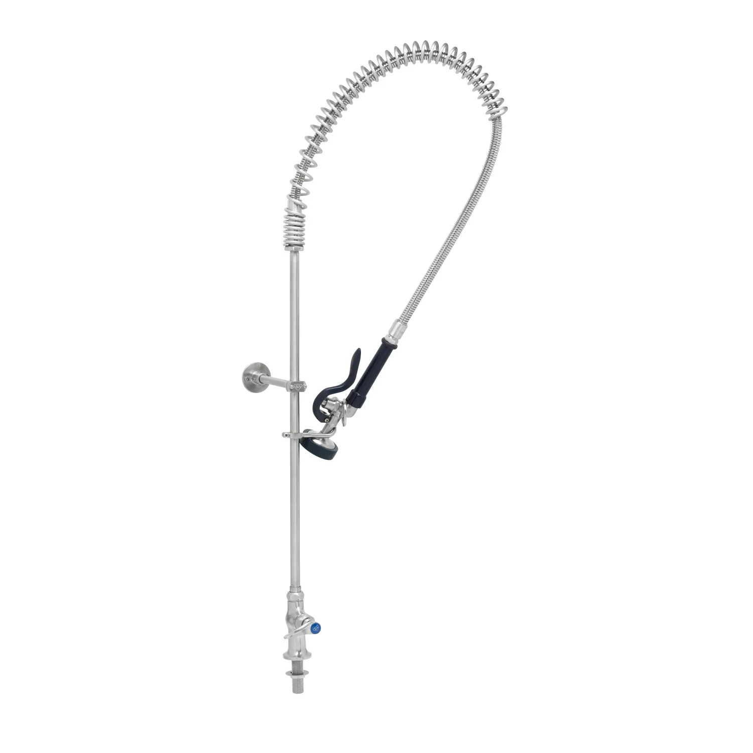 T&S Brass S-2285-B Single Temperature Deck Mount Pre-Rinse Unit - Lever Handle & Stainless Steel