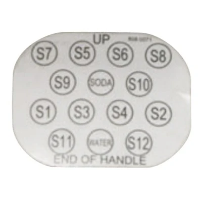 Taprite Bargun 14 Button Handle Layout Label 5/pk