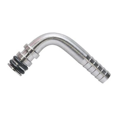 Taprite Fitting 1/4" SS Barb 90 Degree Double O-Ring