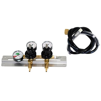 Taprite Kit Regulator CO2 Dual Stage Coke Zinc Bonnet