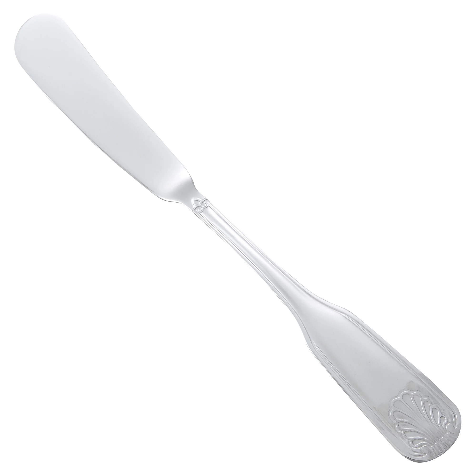 12 pack Winco 0006-12 Toulouse Butter Spreader, 18/0 Extra Heavyweight