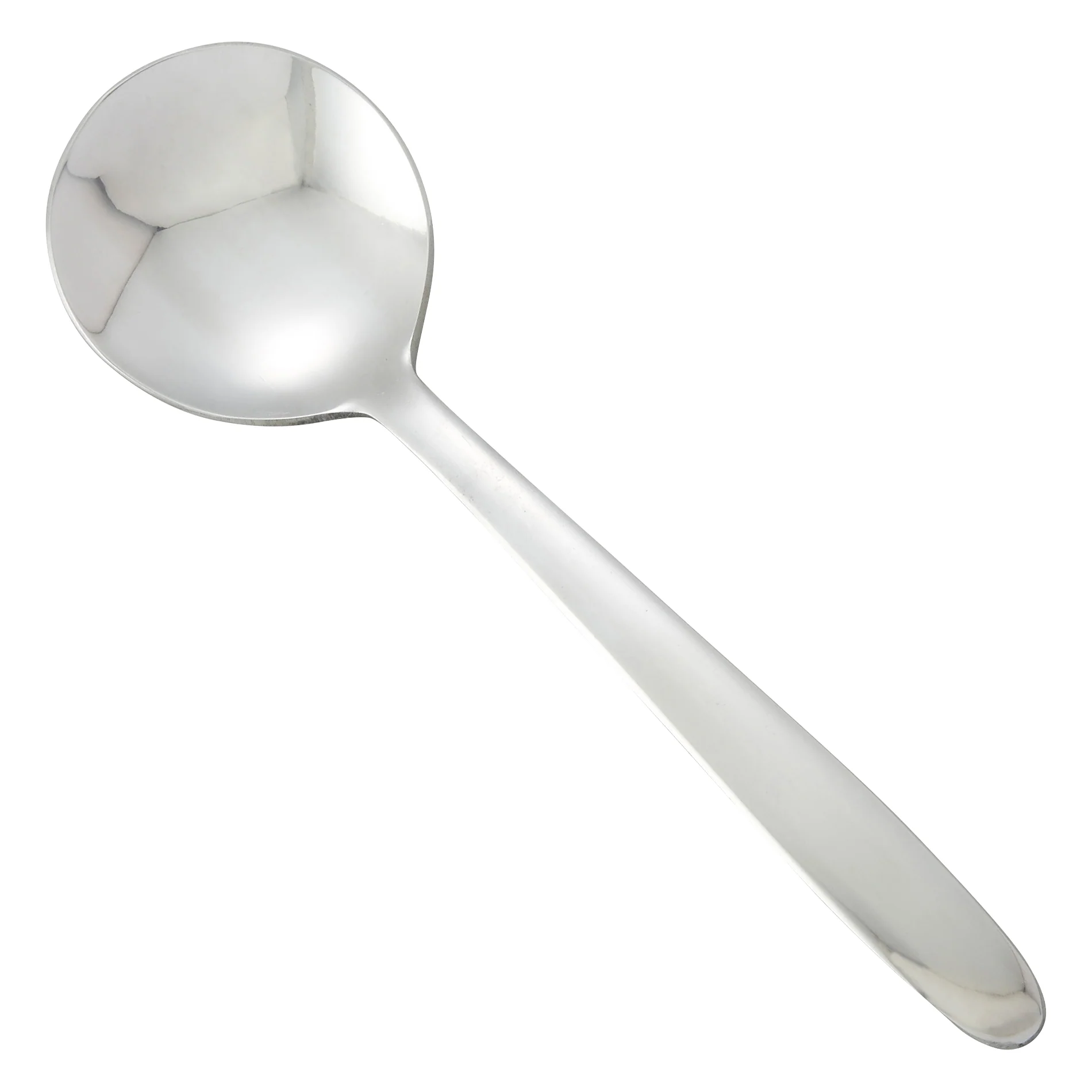 12 pack Winco 0019-04 Flute Bouillon Spoon, 18/0 Heavyweight
