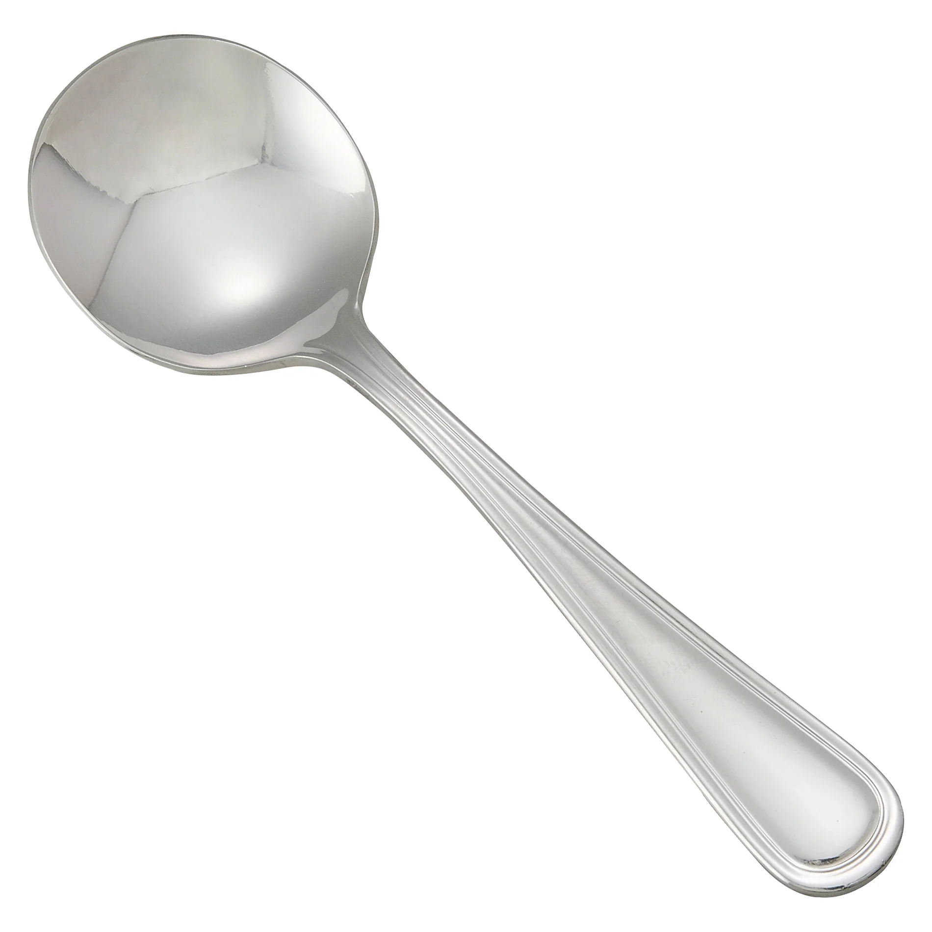 12 pack Winco 0021-04 Continental Bouillon Spoon, 18/0 Extra Heavyweight