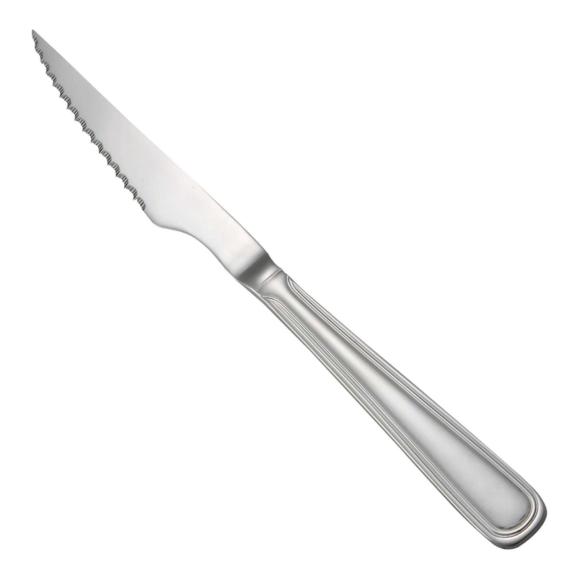 Winco 0030-16 8-7/8 Inch Steak Knife Pointed Tip Extra Heavy Weight Mirror Finish Stainless Steel - Image 3