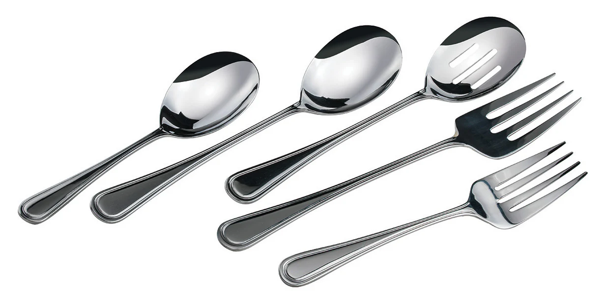Winco 0030-25 12 Inch Banquet Serving Fork Mirror Finish 18/8 Stainless Steel - Image 2
