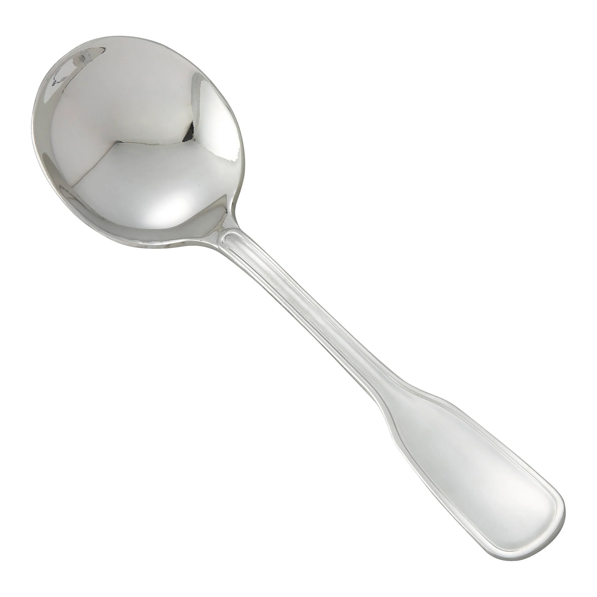 12 pack Winco 0033-04 Oxford Bouillon Spoon, 18/8 Extra Heavyweight