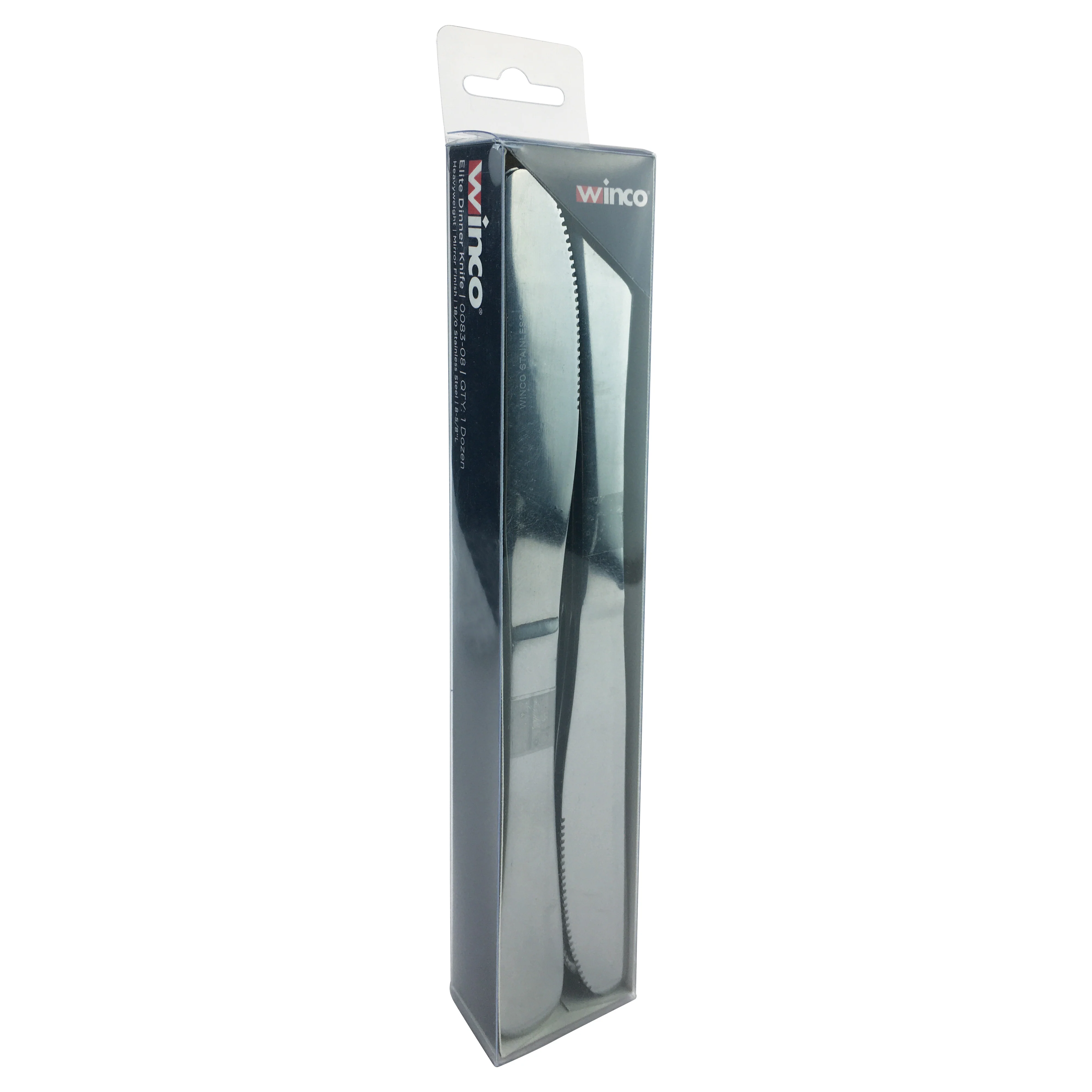 Winco 0083-08 Elite Dinner Knife, 1-doz/pk, 18/0 Heavyweight