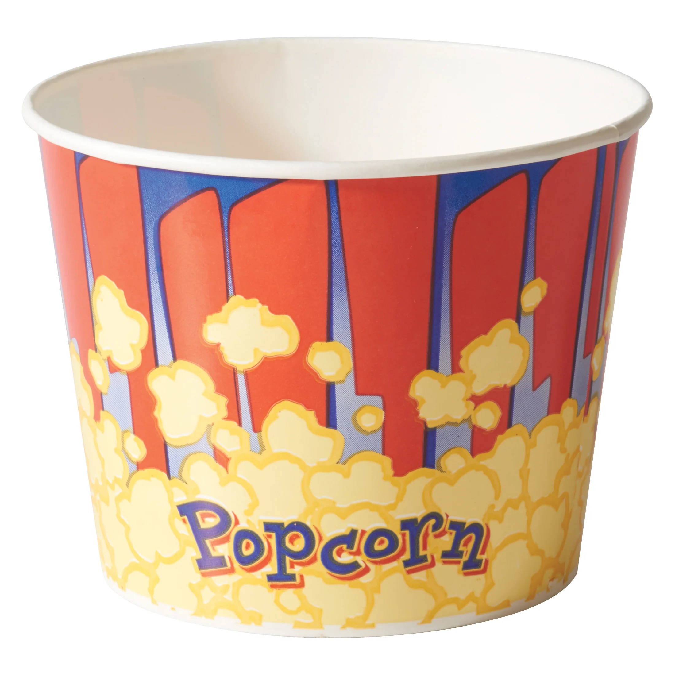 Winco 41485CS 85 Oz Benchmark Popcorn Tub with 7 Inch Top Diameter - 300 Packs - Image 4