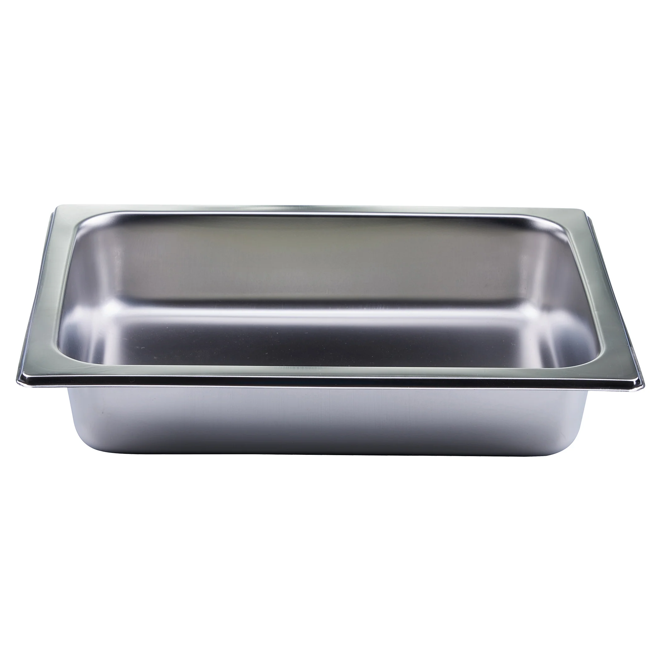 Winco 508-FP 4 Quart Stainless Steel Chafer Food Pan with Square Shape - Image 2