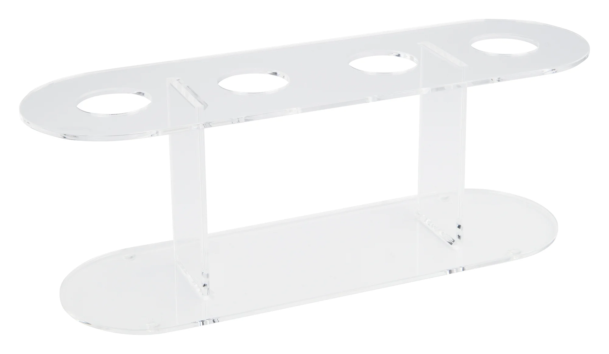 Winco ACN-4 12 Inch Ice Cream/Waffle Cone Stand Clear Acrylic with 4 Holes