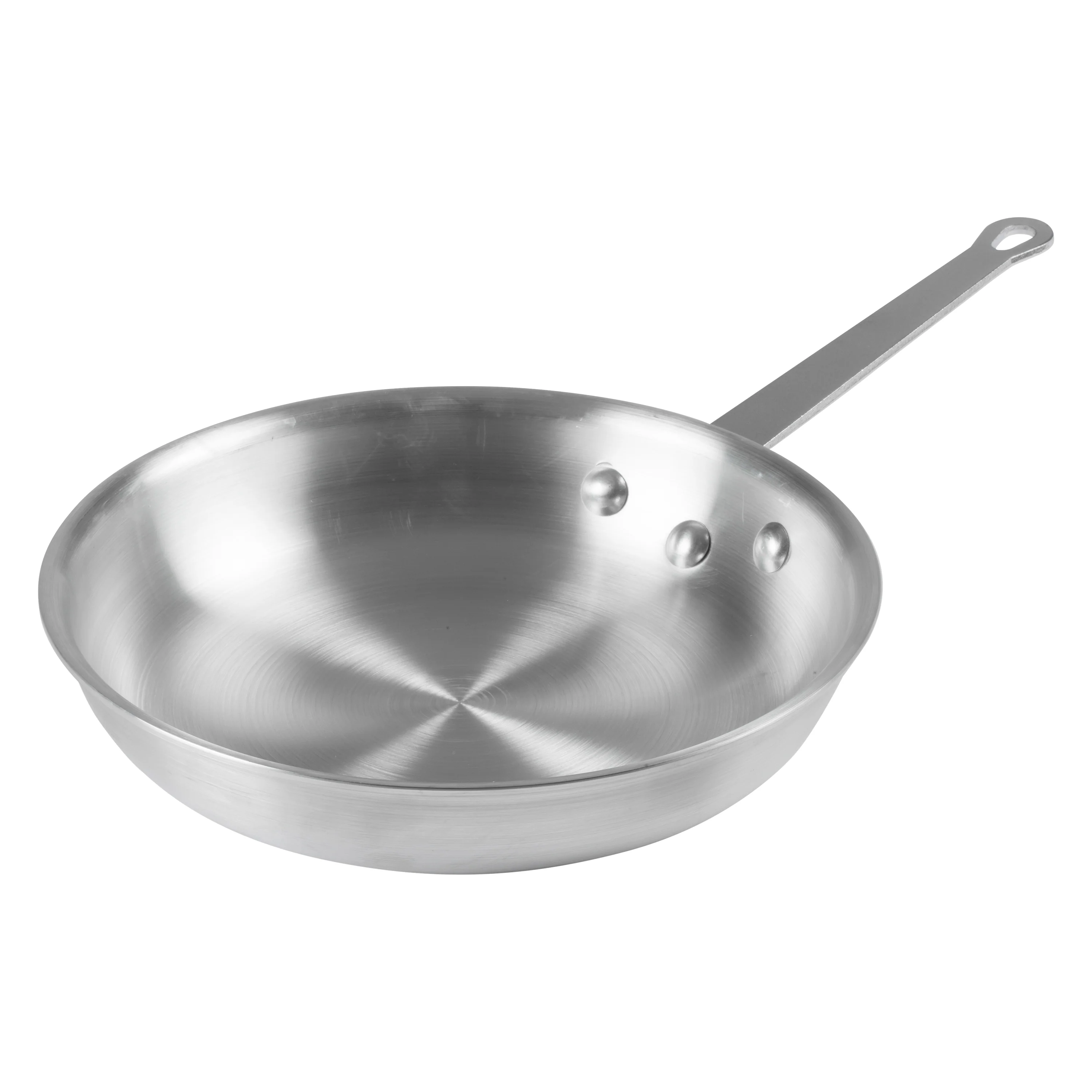 Winco AFP-10A 10 Inch Fry Pan Round Without Lid Riveted Handle Aluminum - Image 4