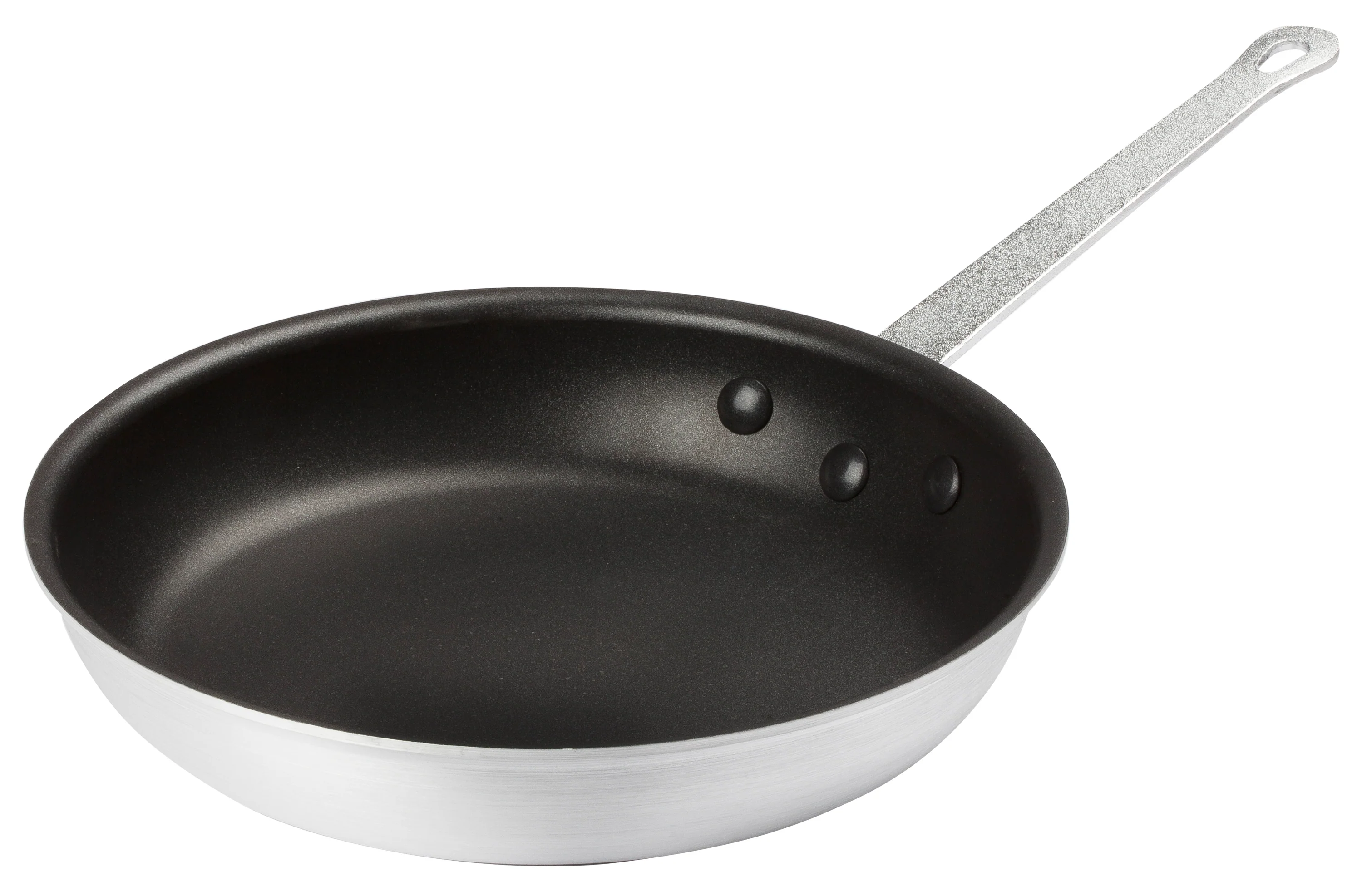 Winco AFP-10XC 10 Inch Fry Pan Round without Lid Riveted Handle Aluminum Non-Stick - Image 3