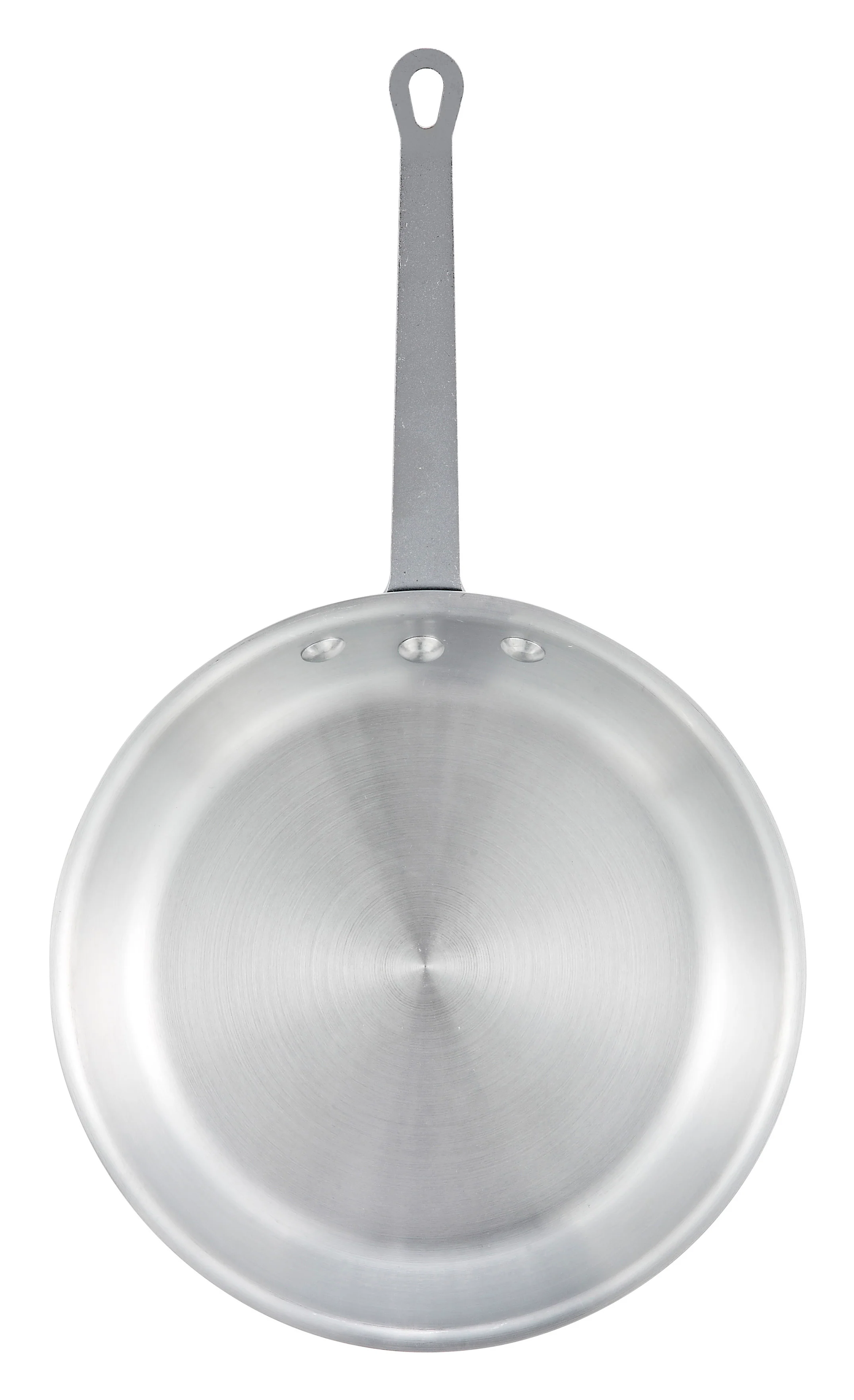 Winco AFP-14S 14 Inch Fry Pan Round Without Lid Riveted Handle Aluminum