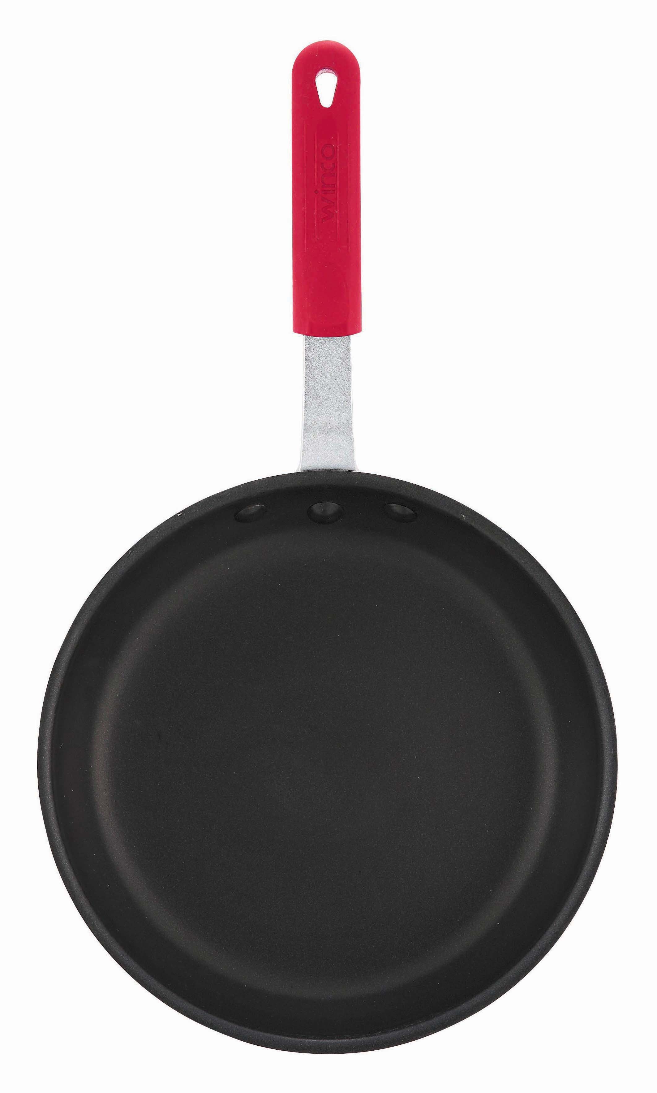 Winco AFP-8NS-H 8 Inch Fry Pan Round without lid Riveted Handle Aluminum Non-stick