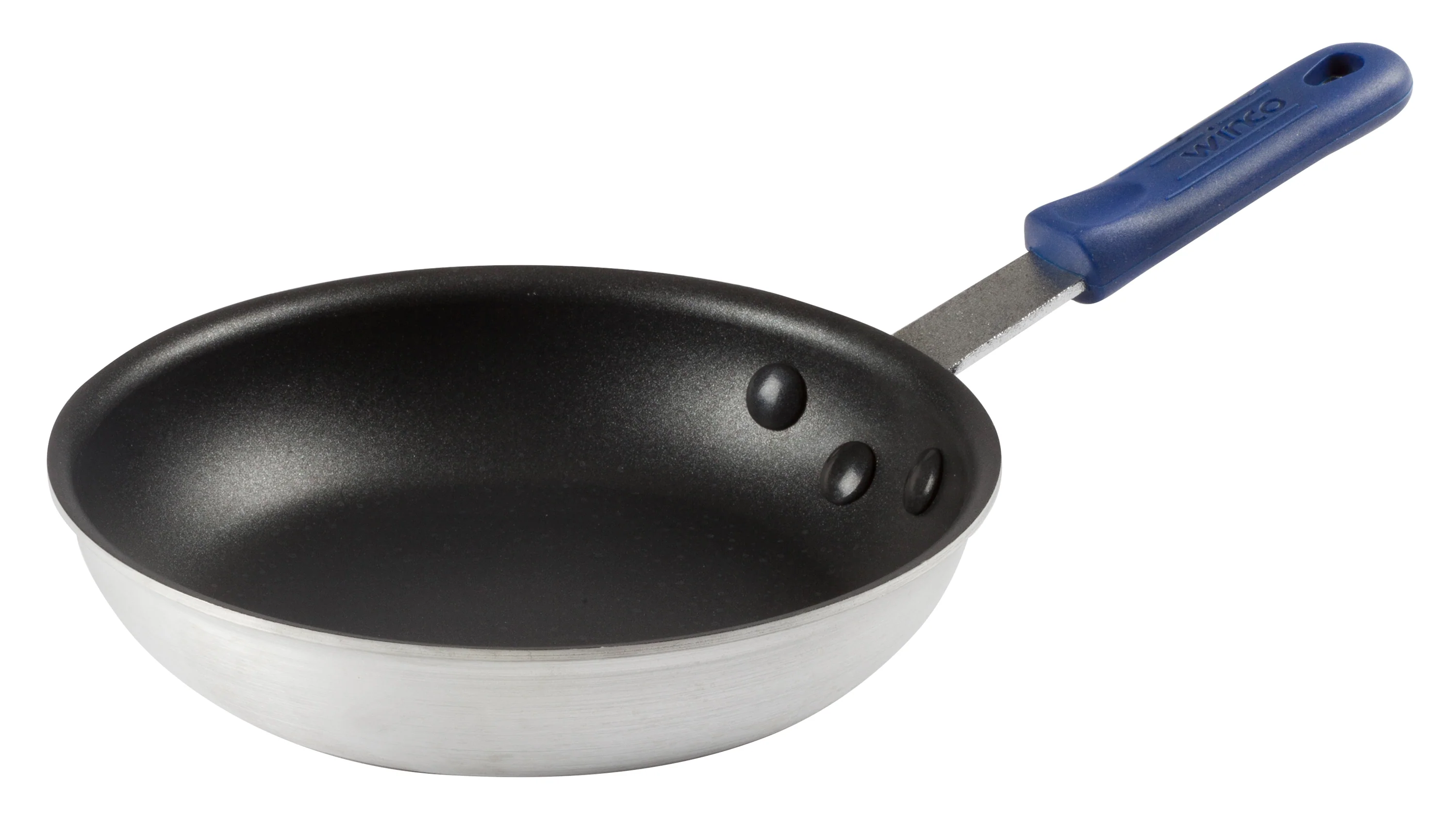 Winco AFP-8XC-H 8 Inch Fry Pan Without Lid Riveted Handle Aluminum with Silicone Sleeve - Image 3