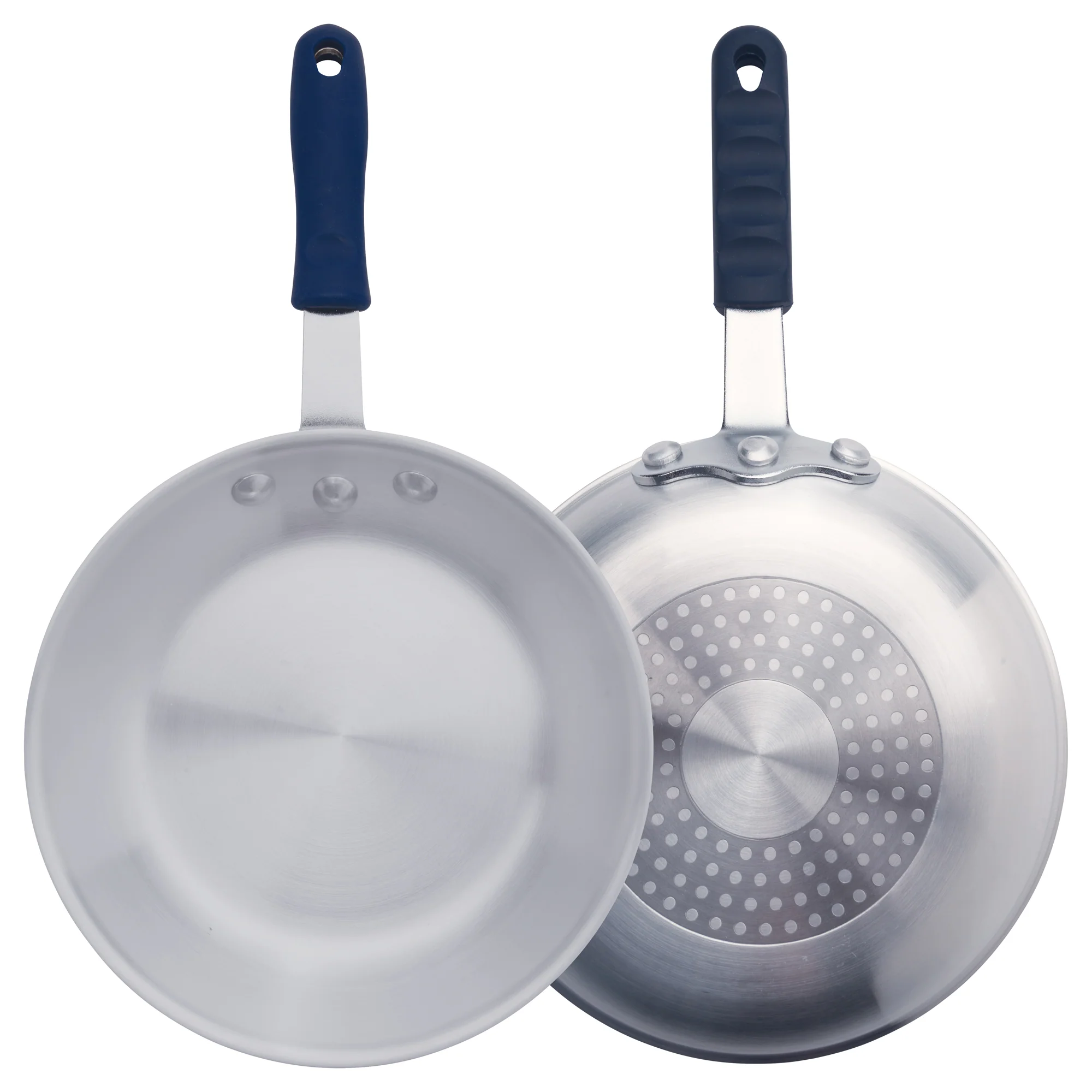 Winco AFPI-8H 8 Inch Fry Pan Riveted Ergonomic Handle Induction Ready Aluminum