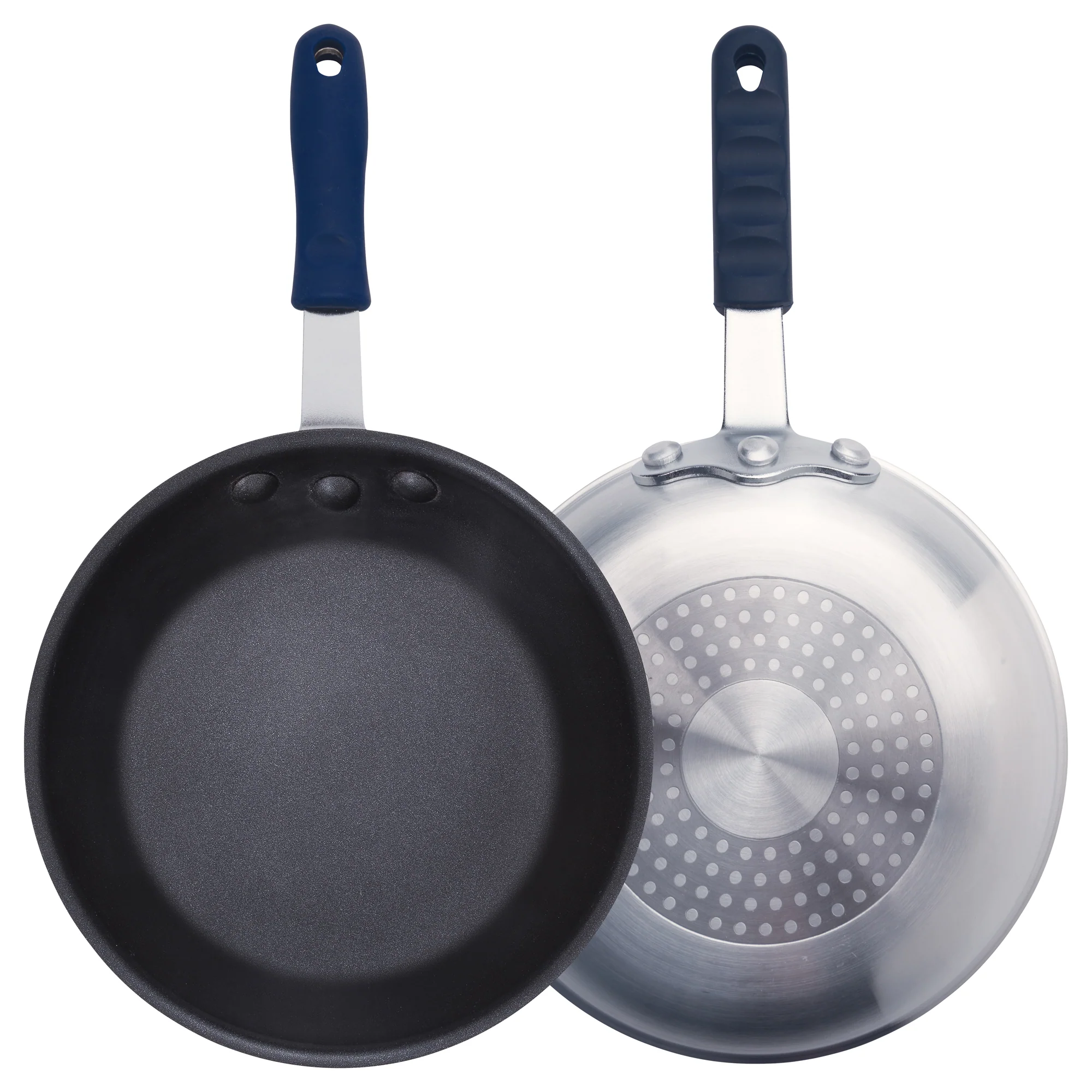 Winco AFPI-8NH 8 Inch Fry Pan Riveted Handle Aluminum Non-Stick - Image 2