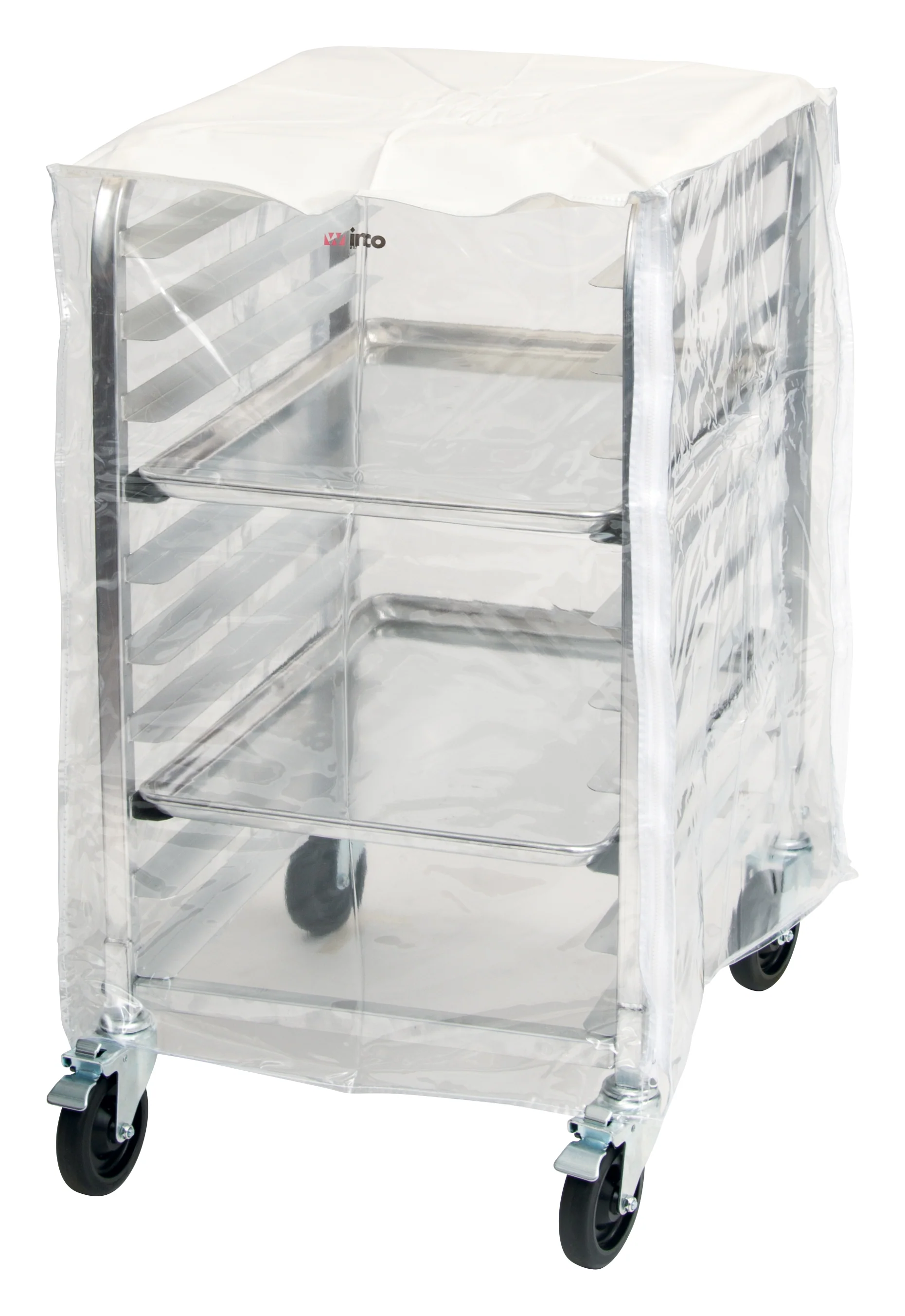 Winco ALRK-10-CV PVC Sheet Pan Rack Cover for 10 Tier Racks Clear - Image 3