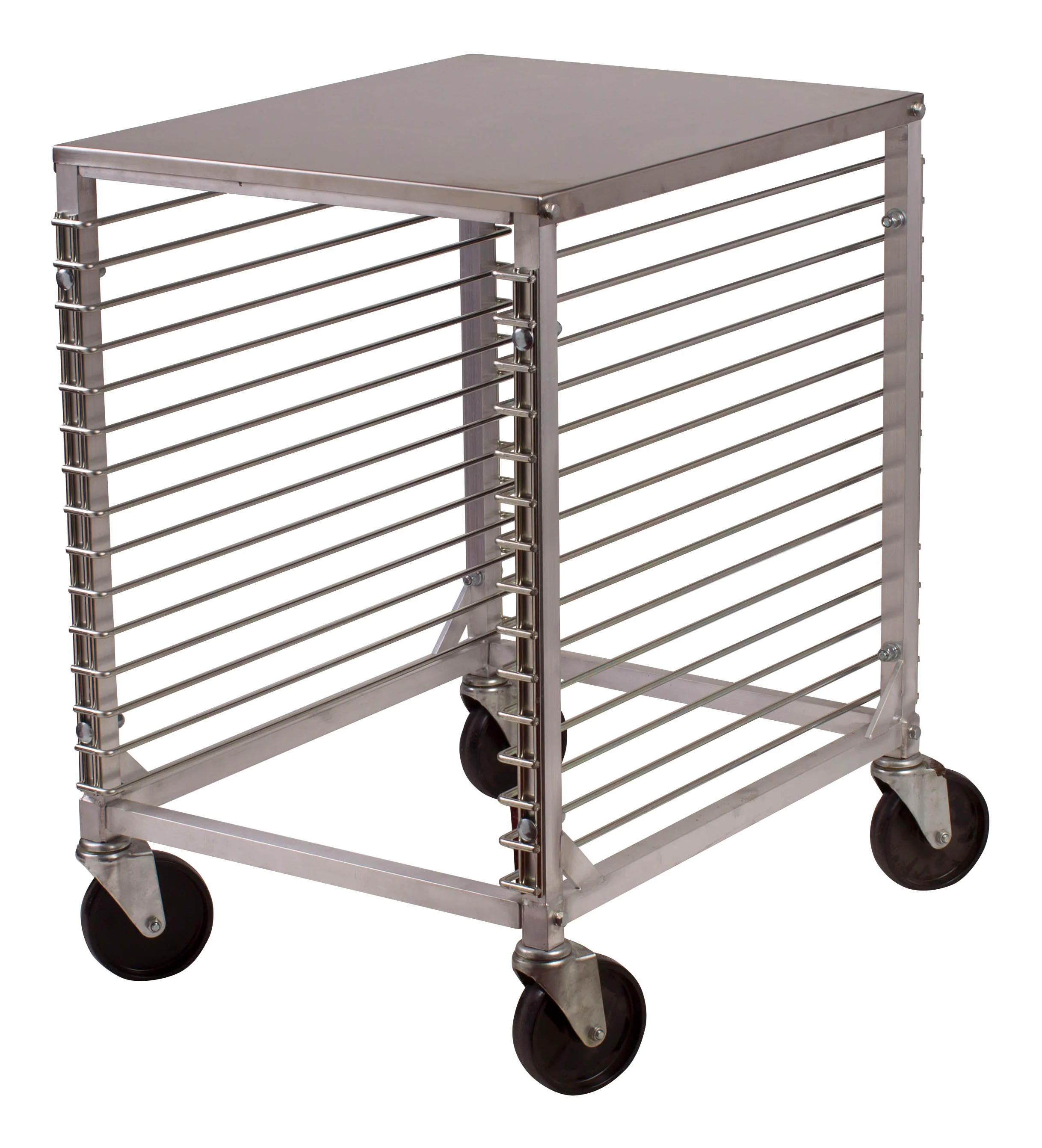 Winco ALRK-15 Mobile 15-Tier Sheet Pan Rack - Aluminum 400 lb Cap