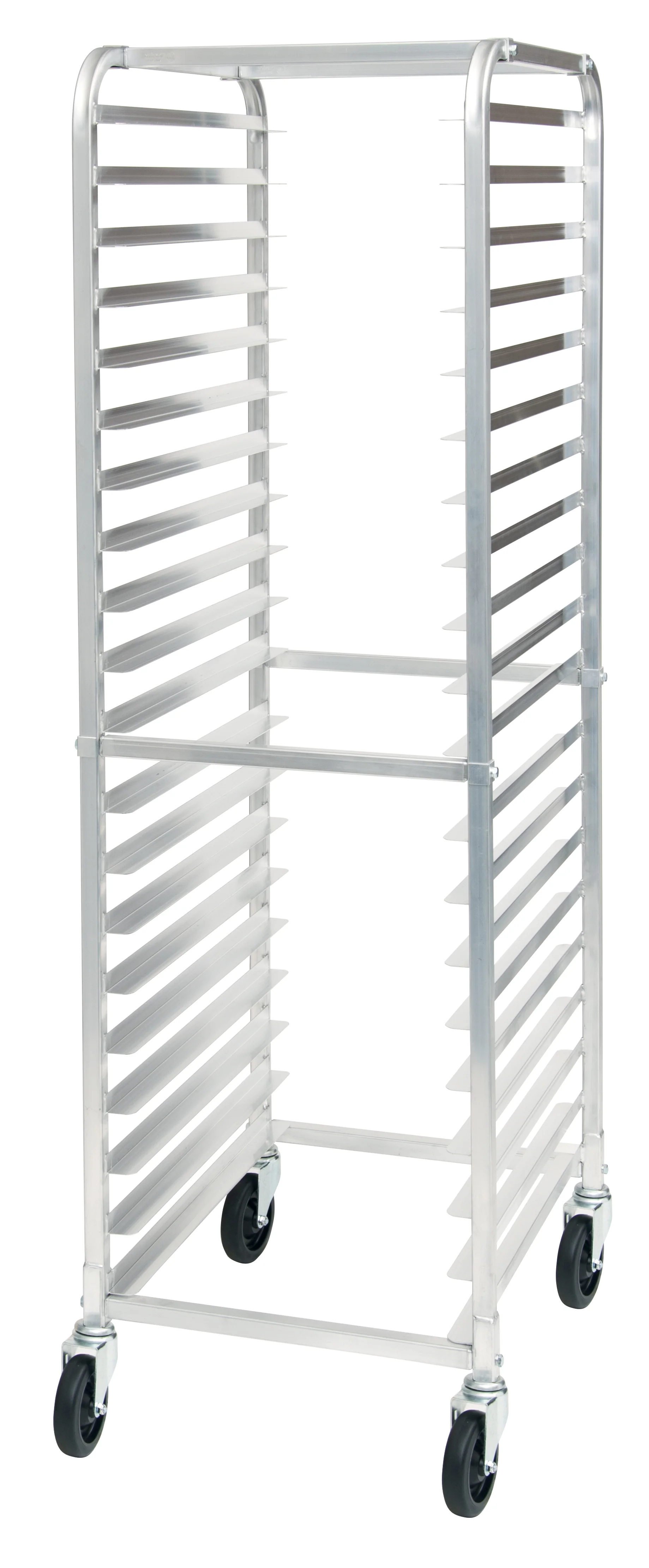 Winco ALRK-20 21 Inch Mobile Full Height Sheet Pan Rack Aluminum with 700 lb Capacity