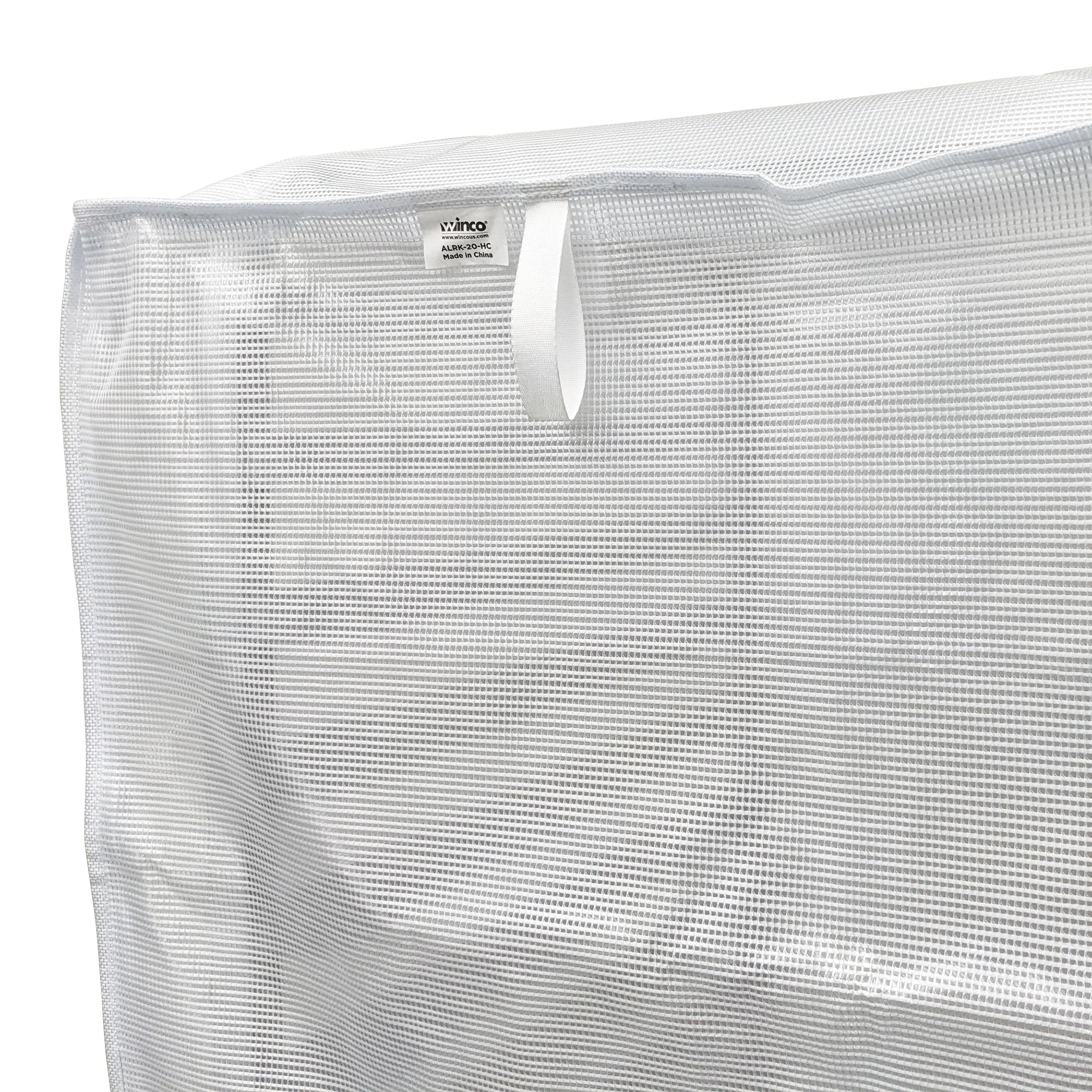 Winco ALRK-20-HC 23 Inch Sheet Pan Rack Cover Heavy Duty with Window White - Image 5