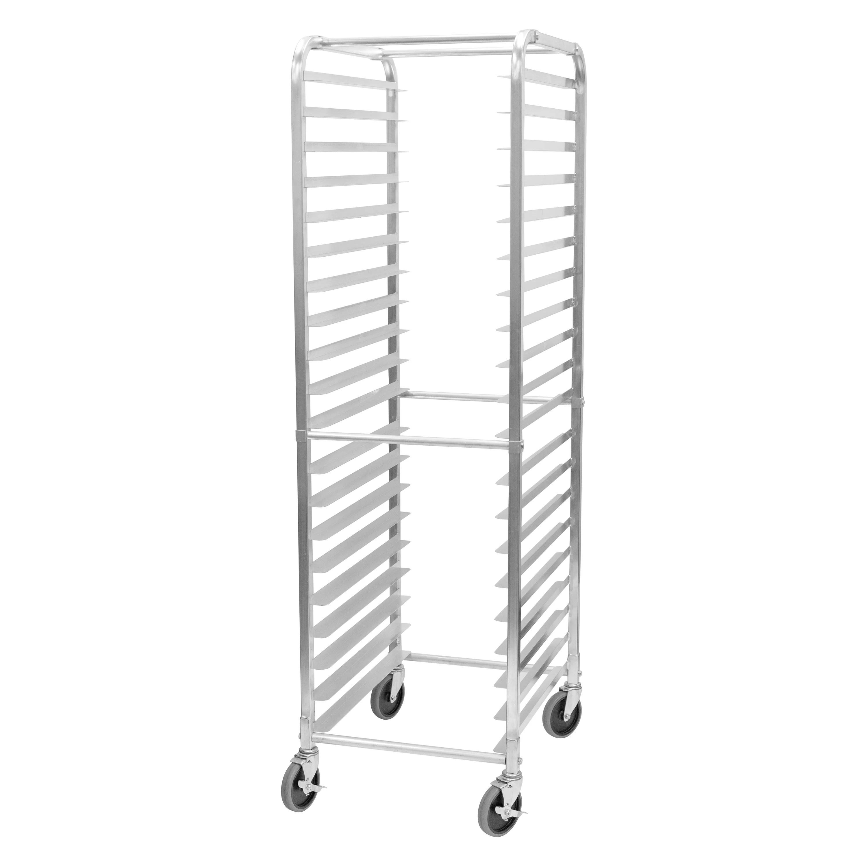 Winco ALRK-20R 26 Inch Mobile Full Height Pan Rack Aluminum with 500 lb Capacity - Image 2
