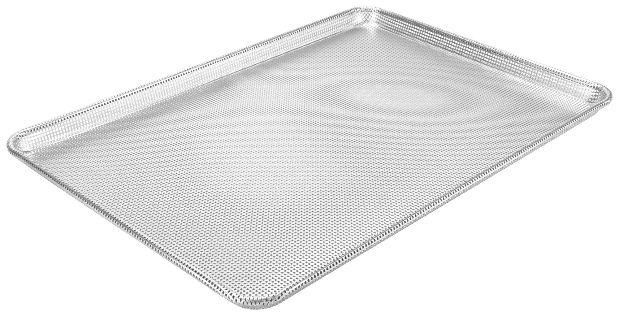 Winco ALXN-1826P 26 Inch Full-Size Perforated Sheet Pan 16 Gauge Aluminum with Glazed Finish - Image 4