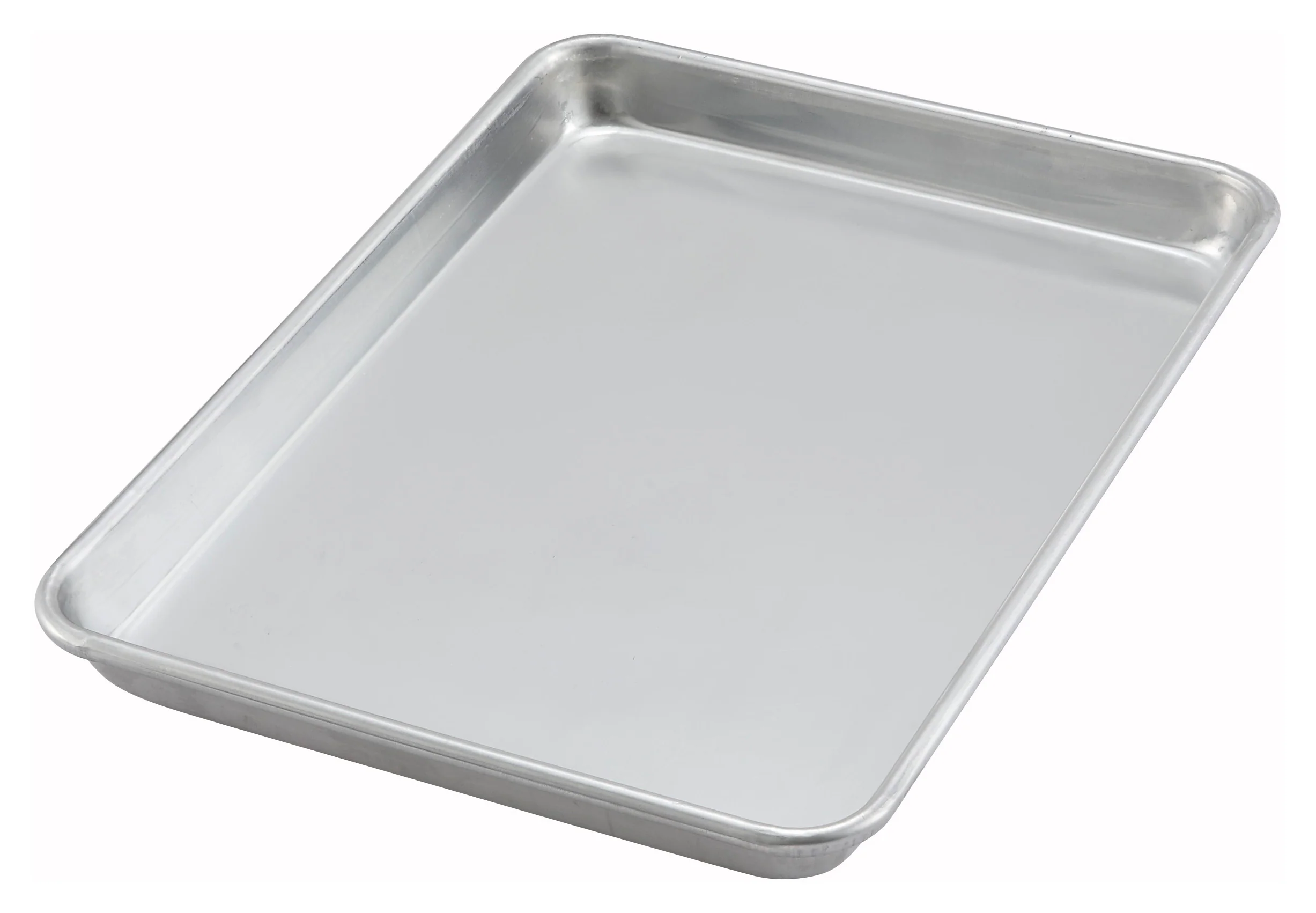 Winco ALXP-1013 9-1/2 Inch Closed Bead Quarter Size Sheet Pan Aluminum - Image 2