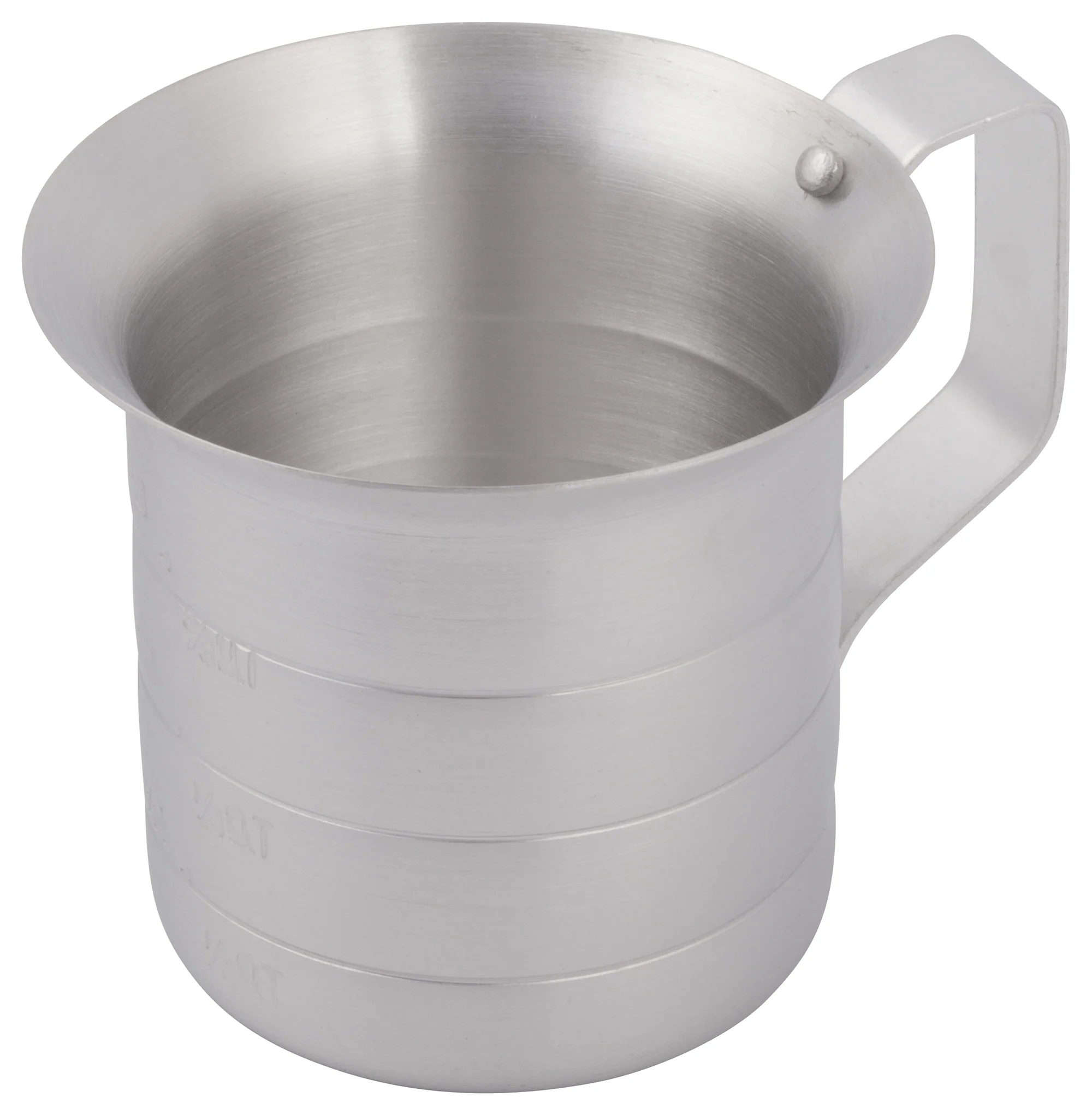 Winco AM-05 1/2 Qt Aluminum Measuring Cup for Accurate Portions - Image 2