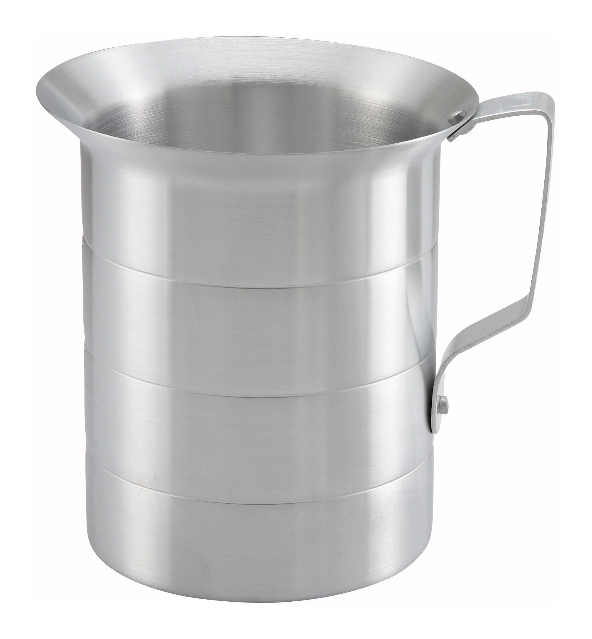 Winco AM-2 2 Quarts Aluminum Measuring Cup with Ergonomic Handle - Image 2