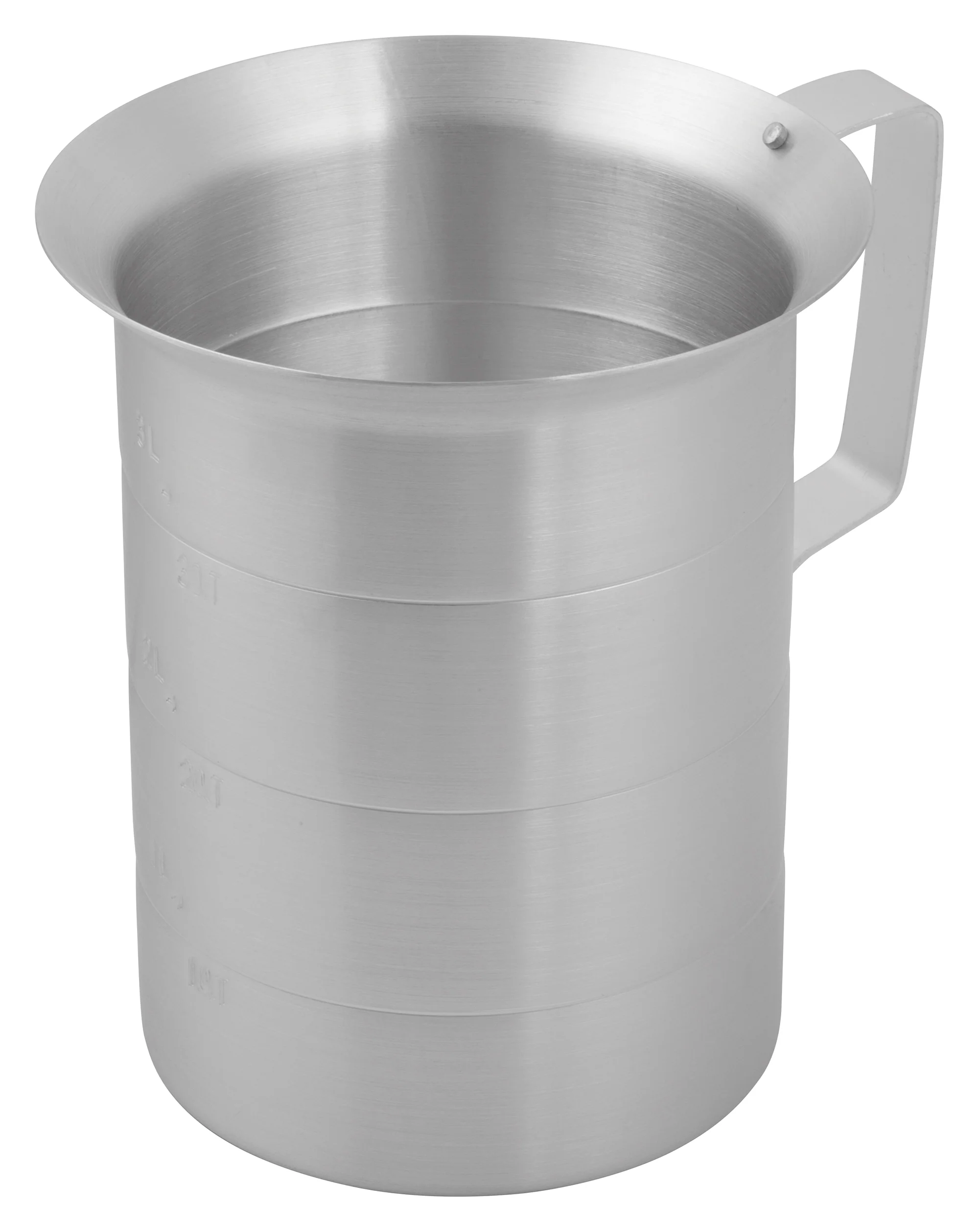 Winco AM-4 Quarts Measuring Cup 4 Qt Aluminum with Handle - Image 2