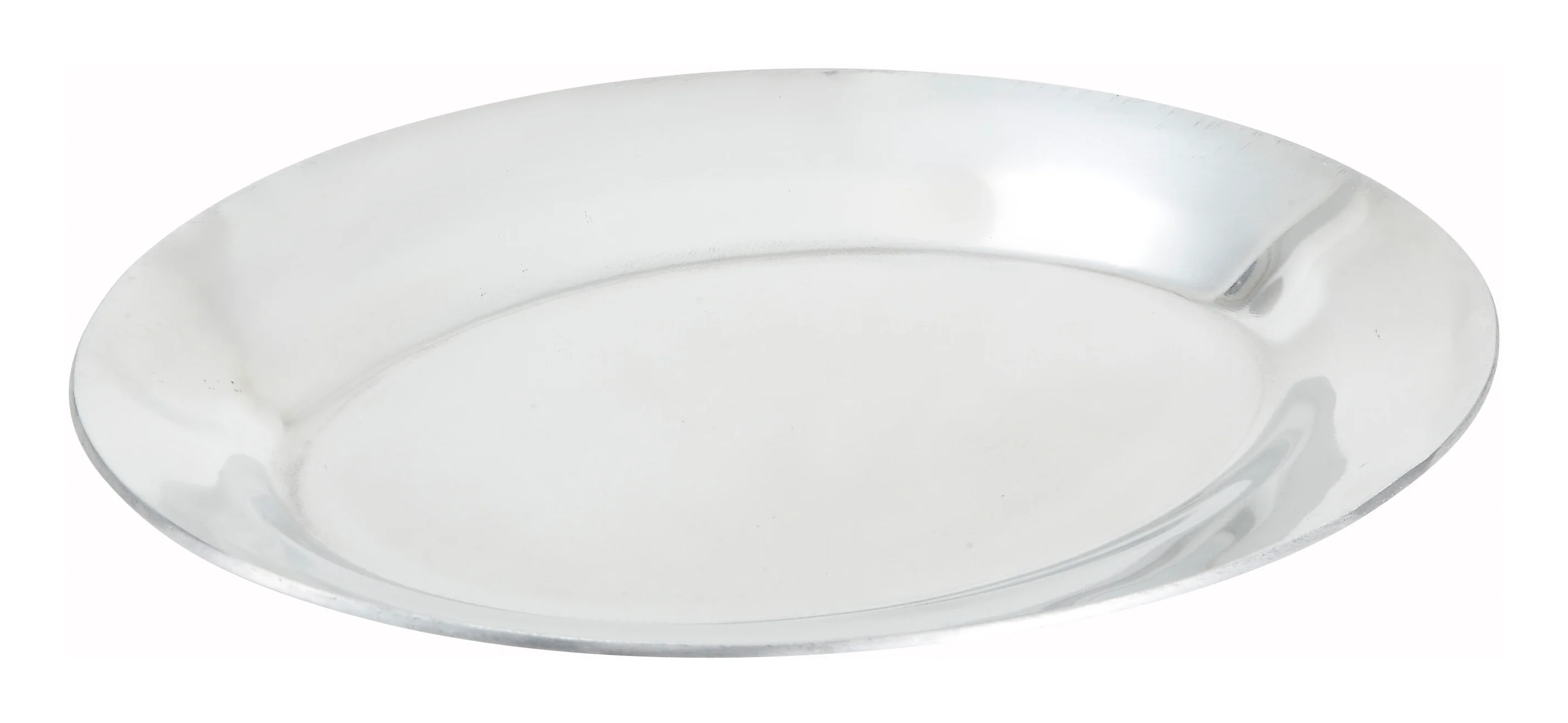 Winco APL-12 12 Inch Oval Oven Safe Aluminum Sizzling Platter - Image 2