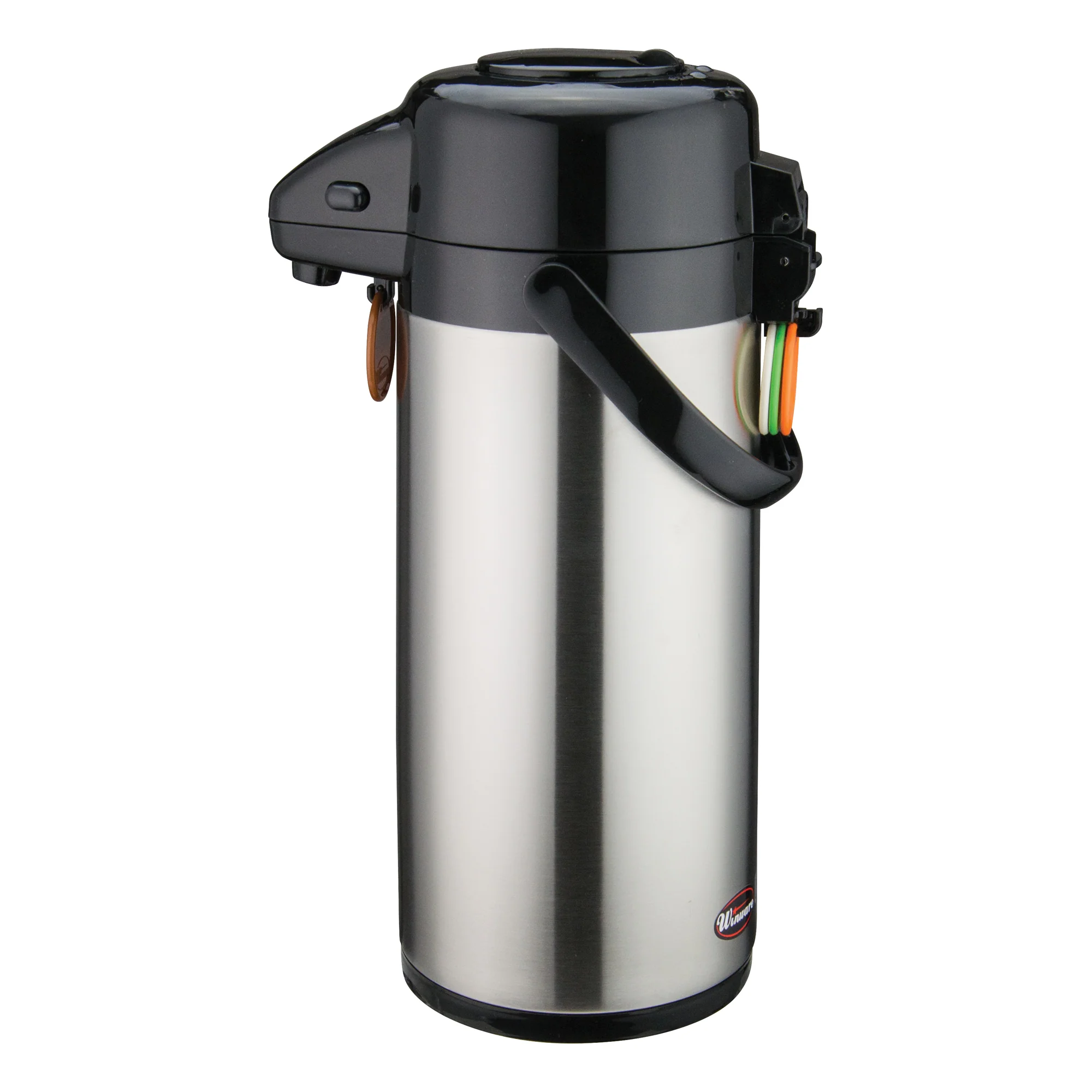 Winco APSP-925 Airpot 2.5 Liter Push Button Double Wall Insulated Stainless Steel