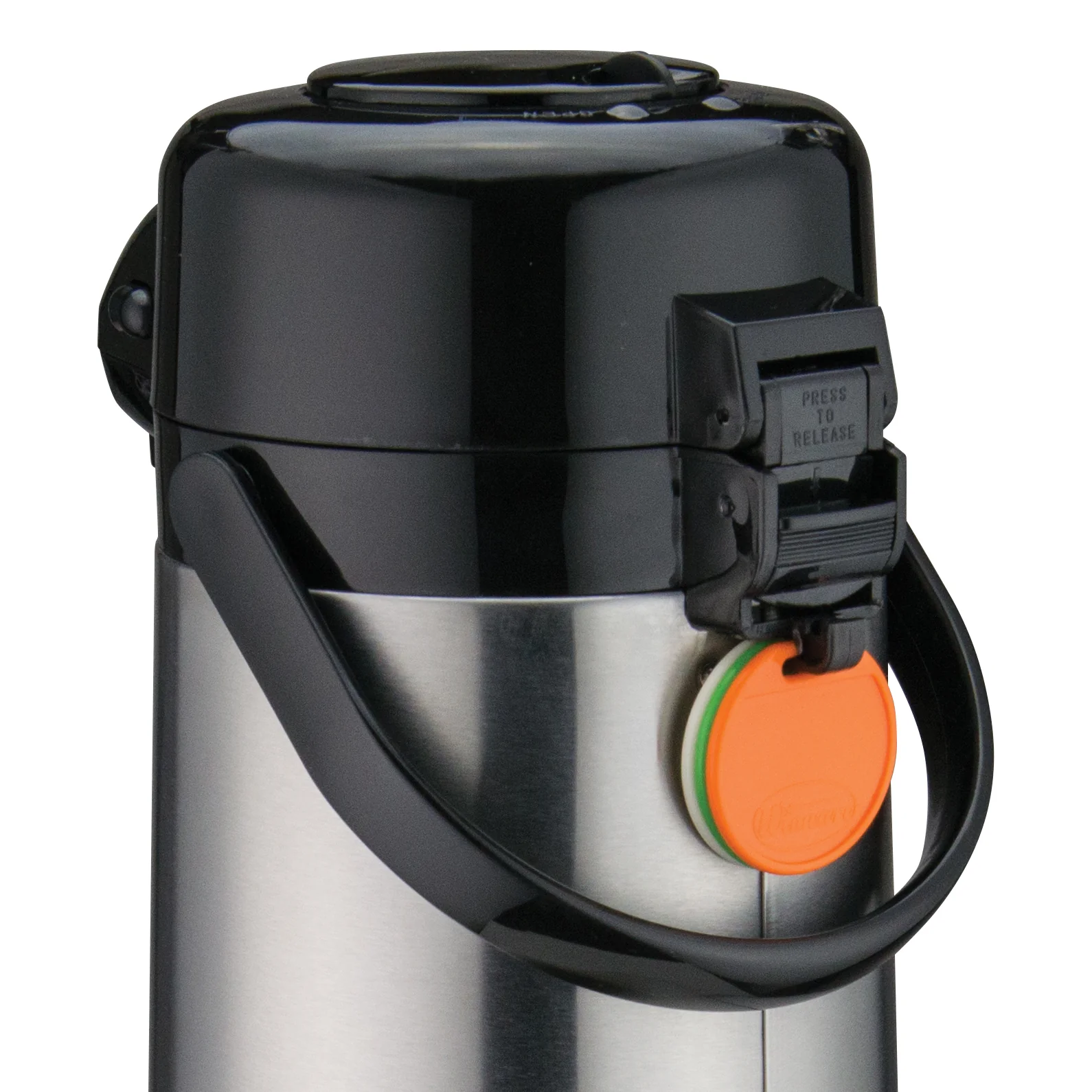 Winco APSP-925 Airpot 2.5 Liter Push Button Double Wall Insulated Stainless Steel - Image 2