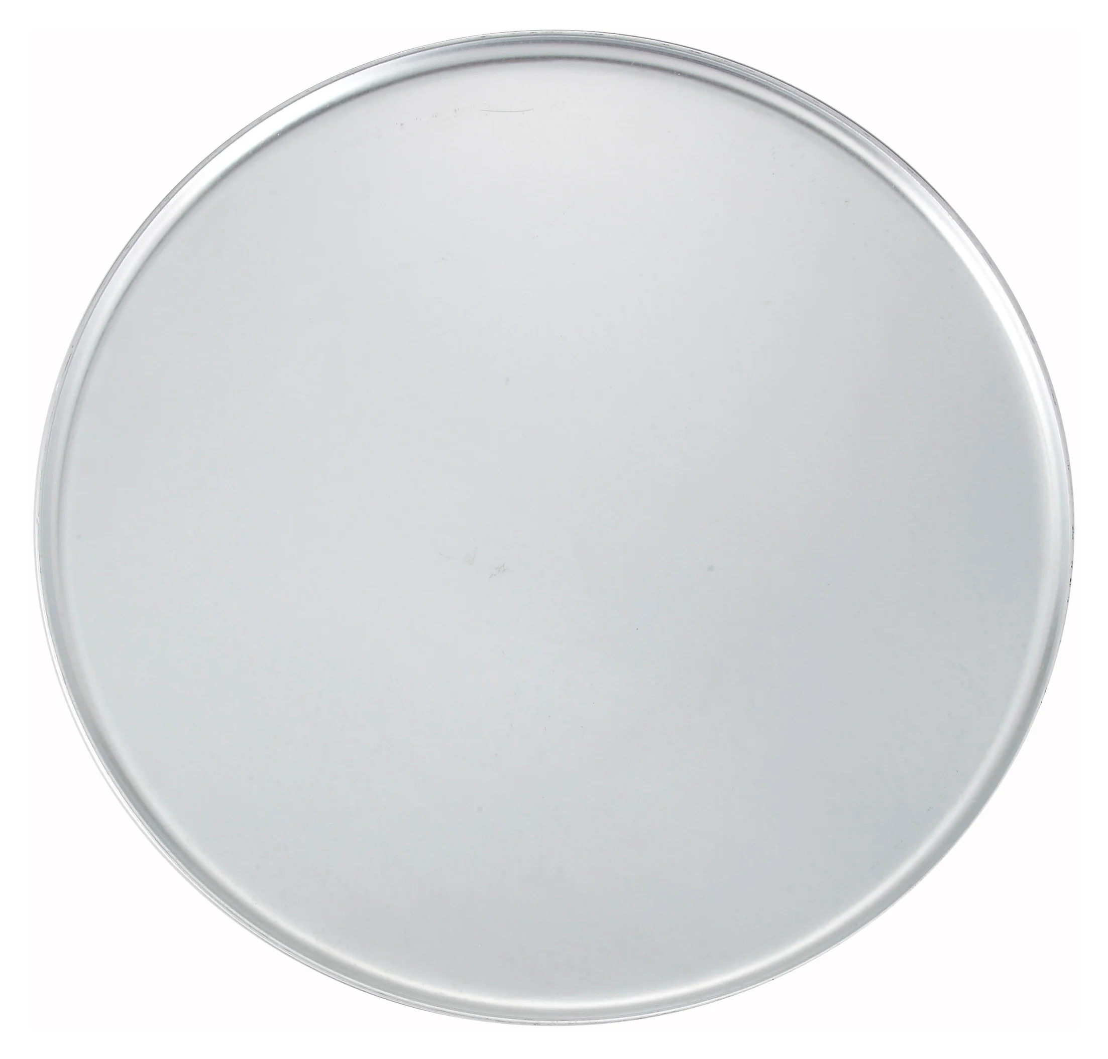 Winco APZC-16 16 Inch Diameter Round Coupe Pizza Pan Aluminum - Image 2