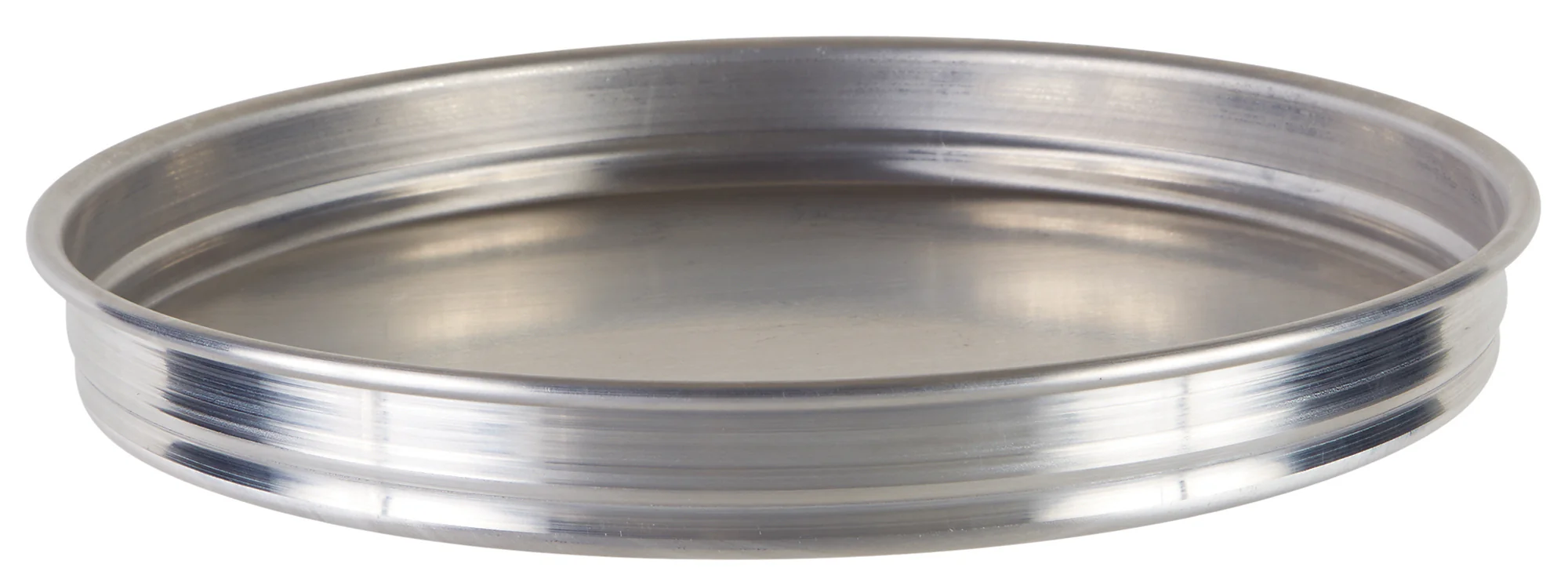 Winco APZK-1015 10 Inch Pizza Pan Round Deep Dish Stackable Aluminum - Image 3