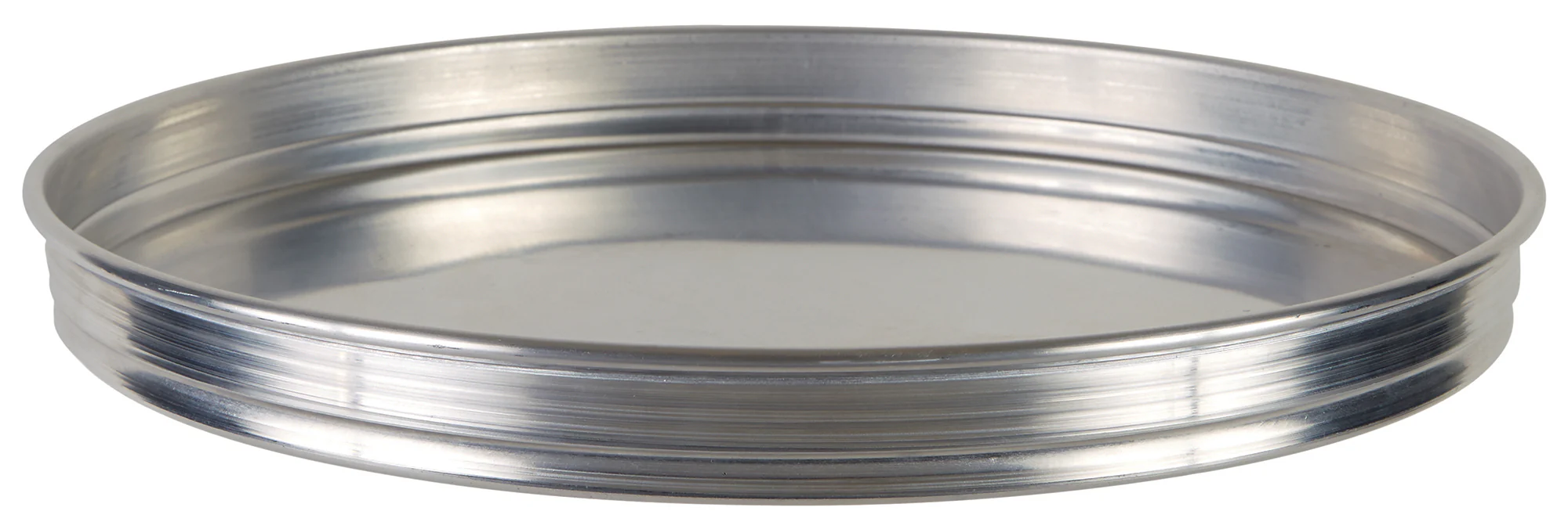Winco APZK-1415 14 Inch Diameter Aluminum Round Pizza Pan Stackable with Deep Dish - Image 3