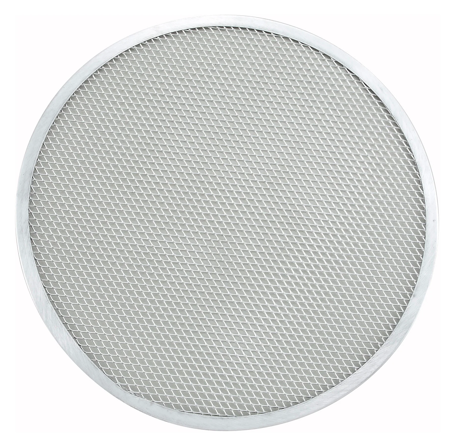 Winco APZS-16 16 Inch Seamless Round Pizza Screen Aluminum with Perforations - Image 2