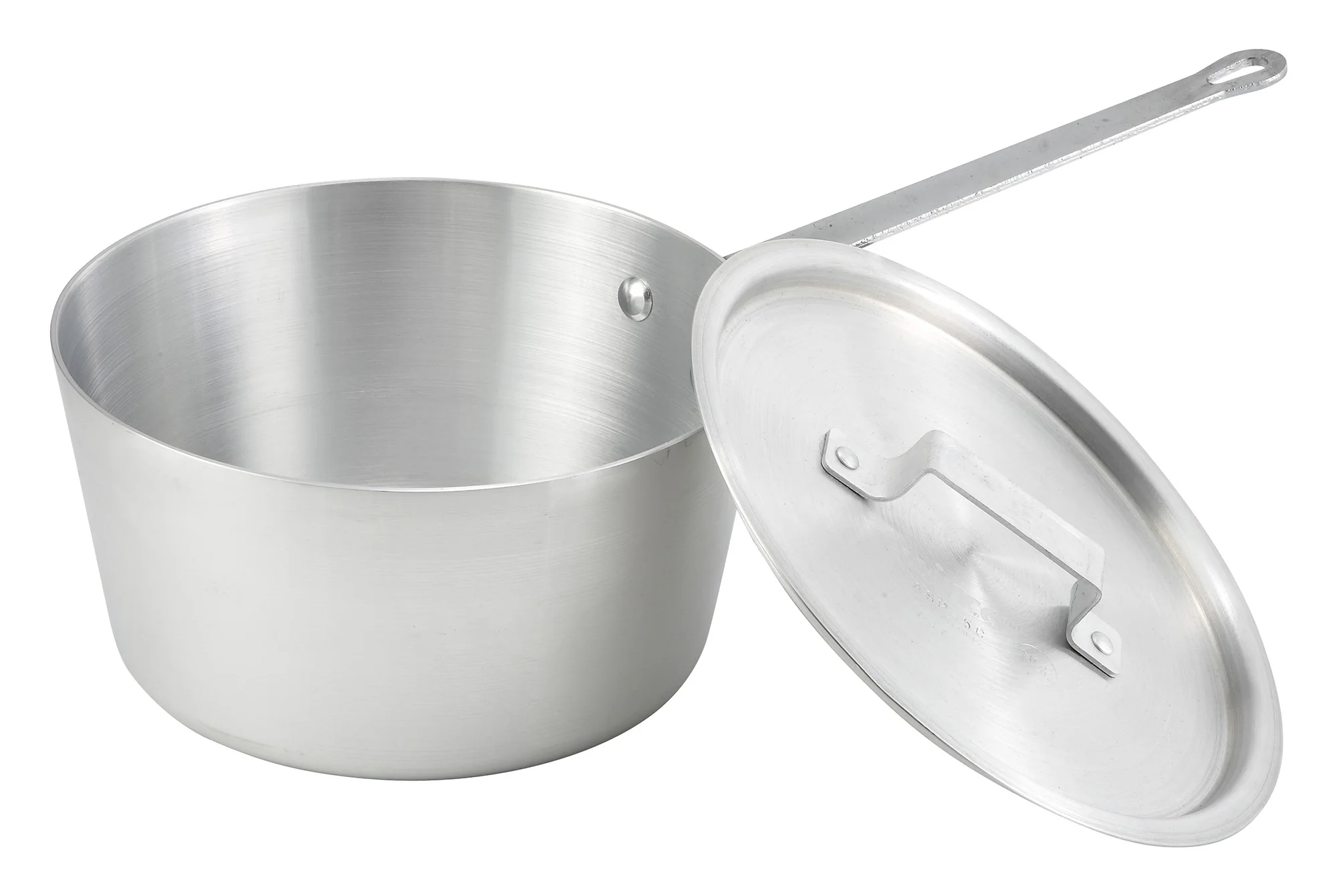 Winco ASP-3C 9 Inch Cover Round Aluminum with Handle for ASP-3 Cookware - Image 2