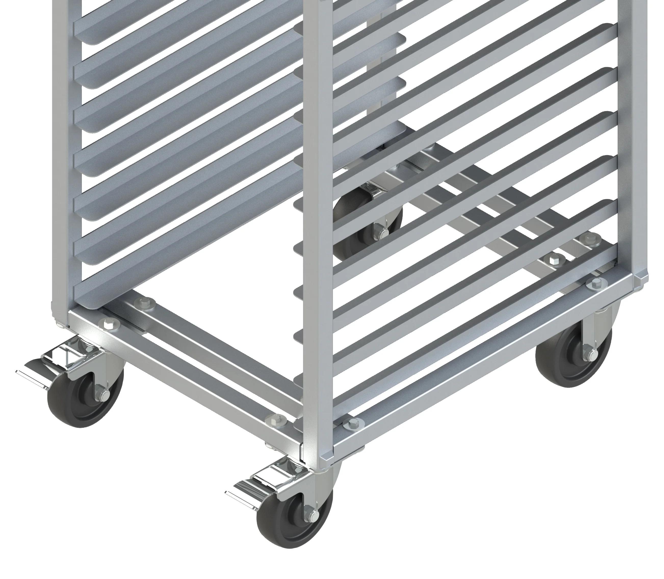 Winco AWRK-20HBK 21 Inch Mobile Full Height Sheet Pan Rack Aluminum with 1000 lb Capacity - Image 2