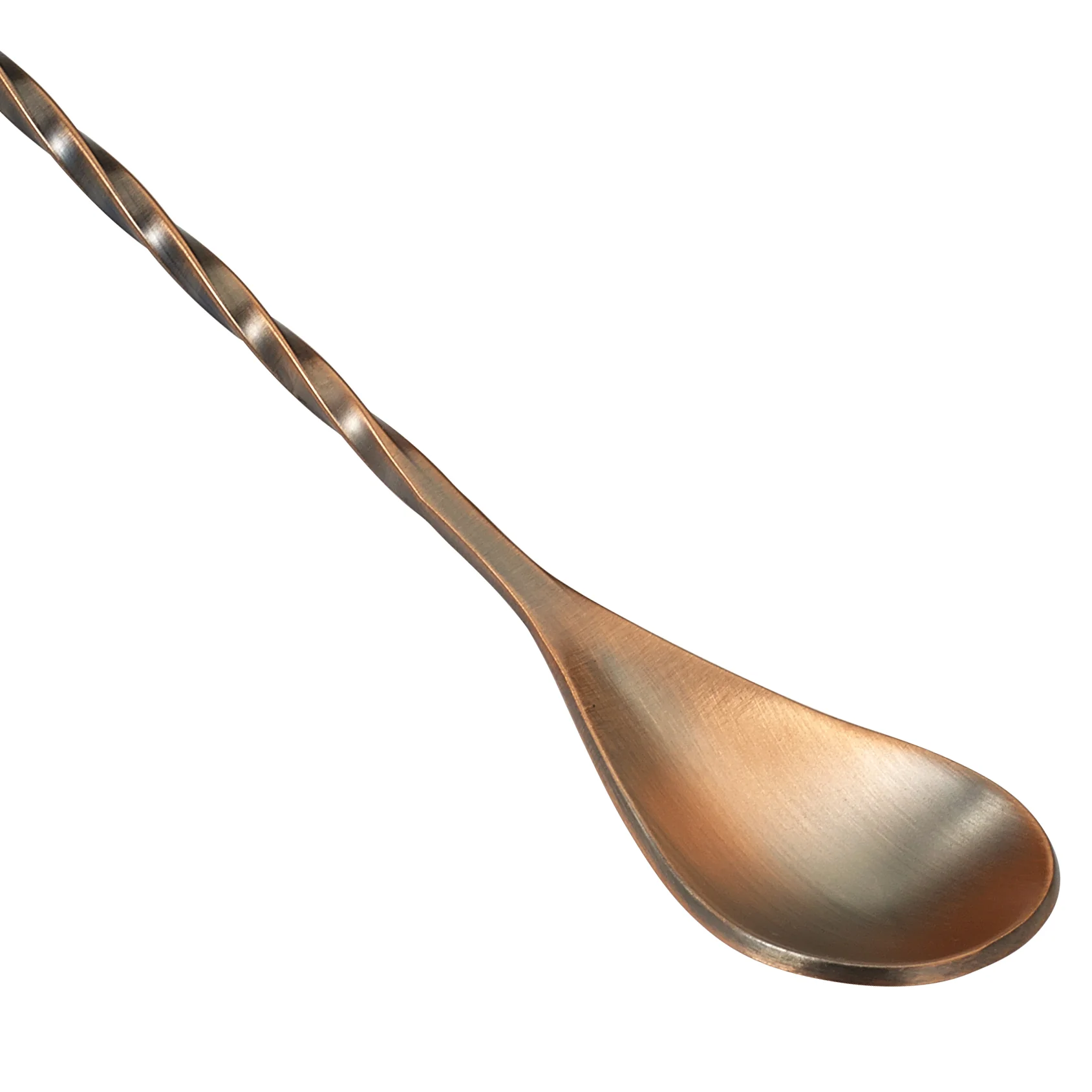 Winco BABS-12AC 12 Inch Bar Spoon Teardrop End Antique Copper Finish Stainless Steel - Image 7