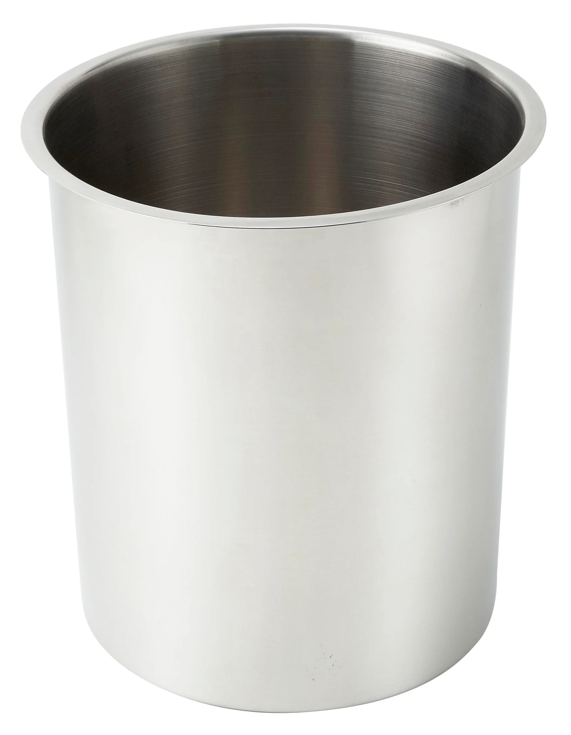 Winco BAM-12 12 Quarts Round Bain Marie Pot Stainless Steel Mirror Finish - Image 2