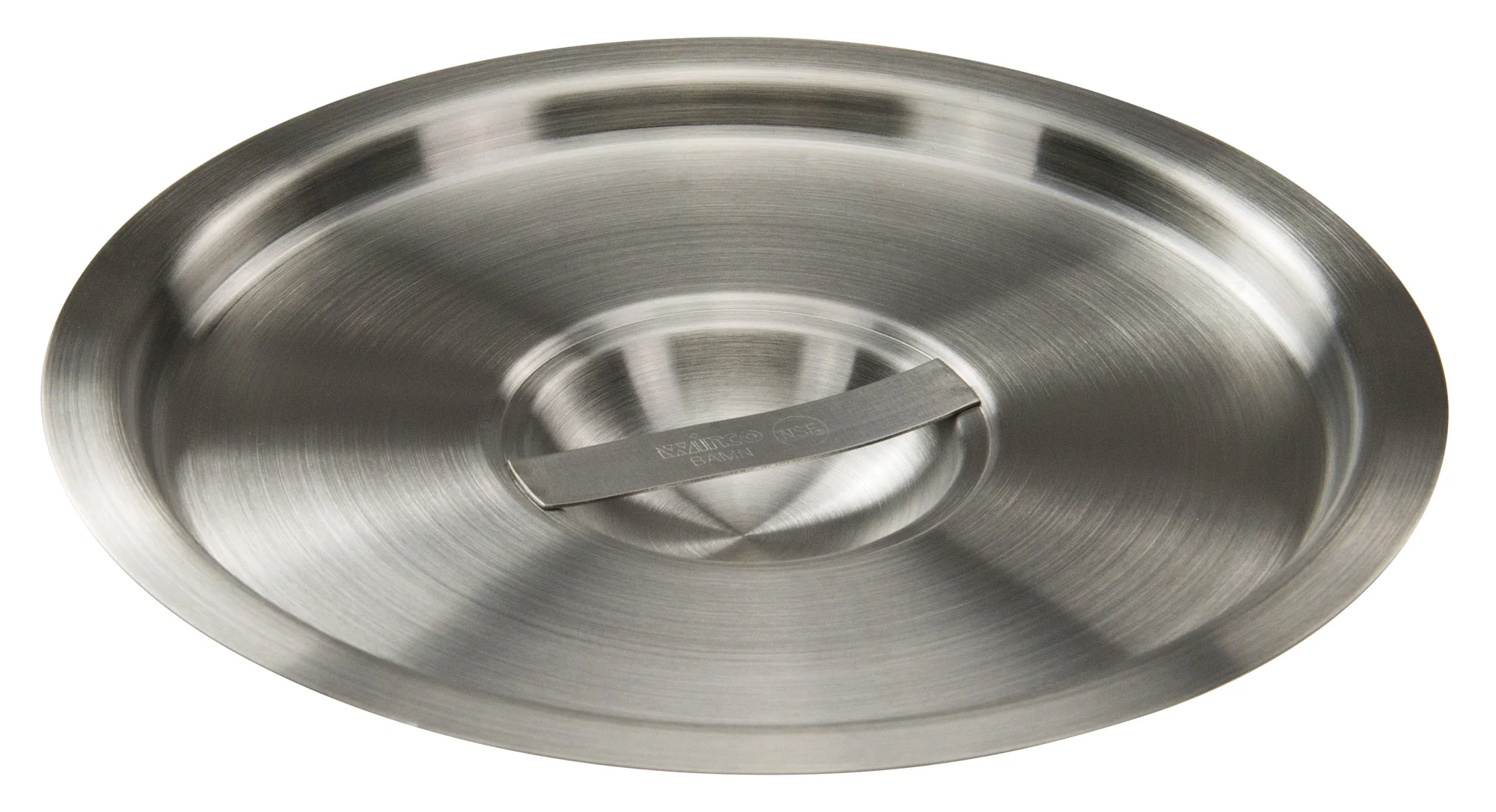 Winco BAMC-6 6 Quarts Bain Marie Cover with Handle Stainless Steel Mirror Finish - Image 2