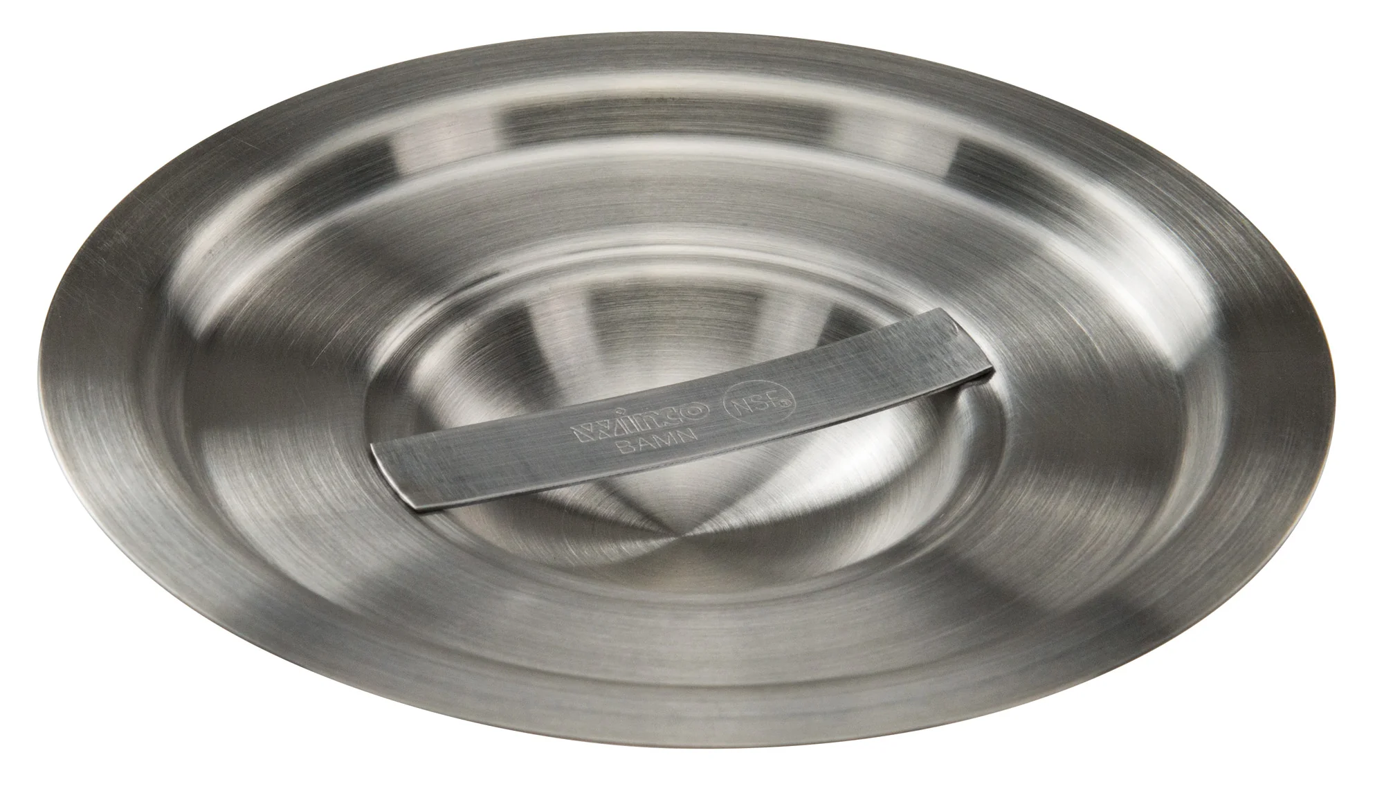 Winco BAMN-2C 2 Quart Bain Marie Lid with Satin Finish Stainless Steel