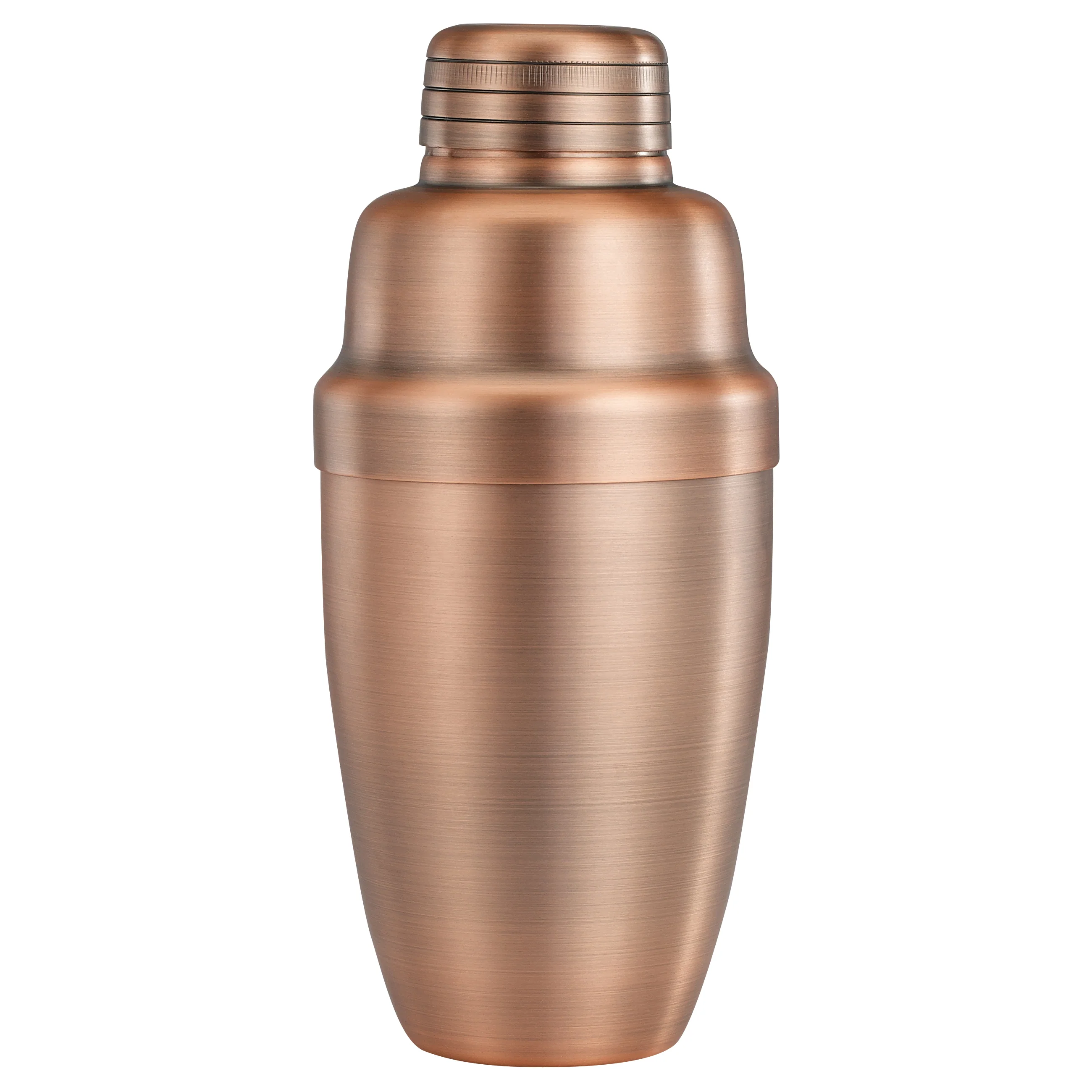 Winco BASS-16AC 16 Oz Shaker Set 3 Piece Heavyweight Antique Copper Stainless Steel - Image 5